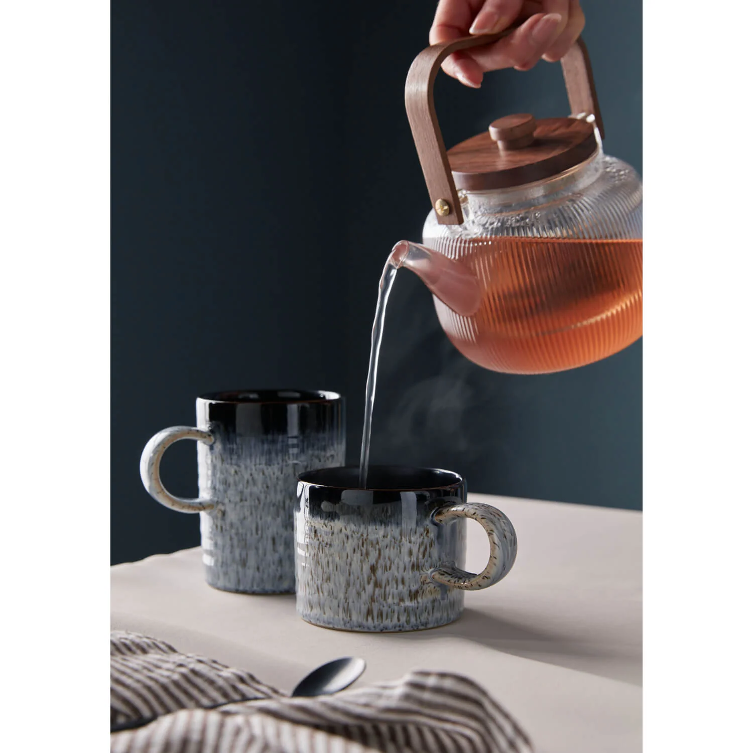 Denby Stoneware 295ml Small Ridged Mug - Halo - Image 3