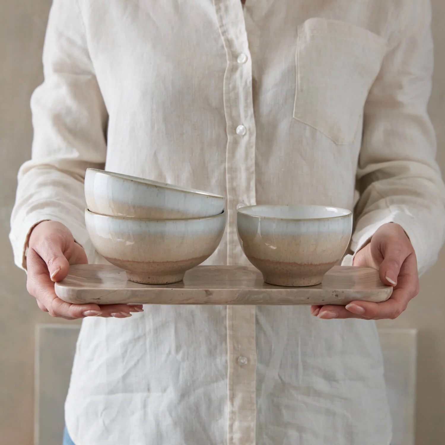 Denby Stoneware Kiln 10.5cm Small Bowl - Coral - Image 3