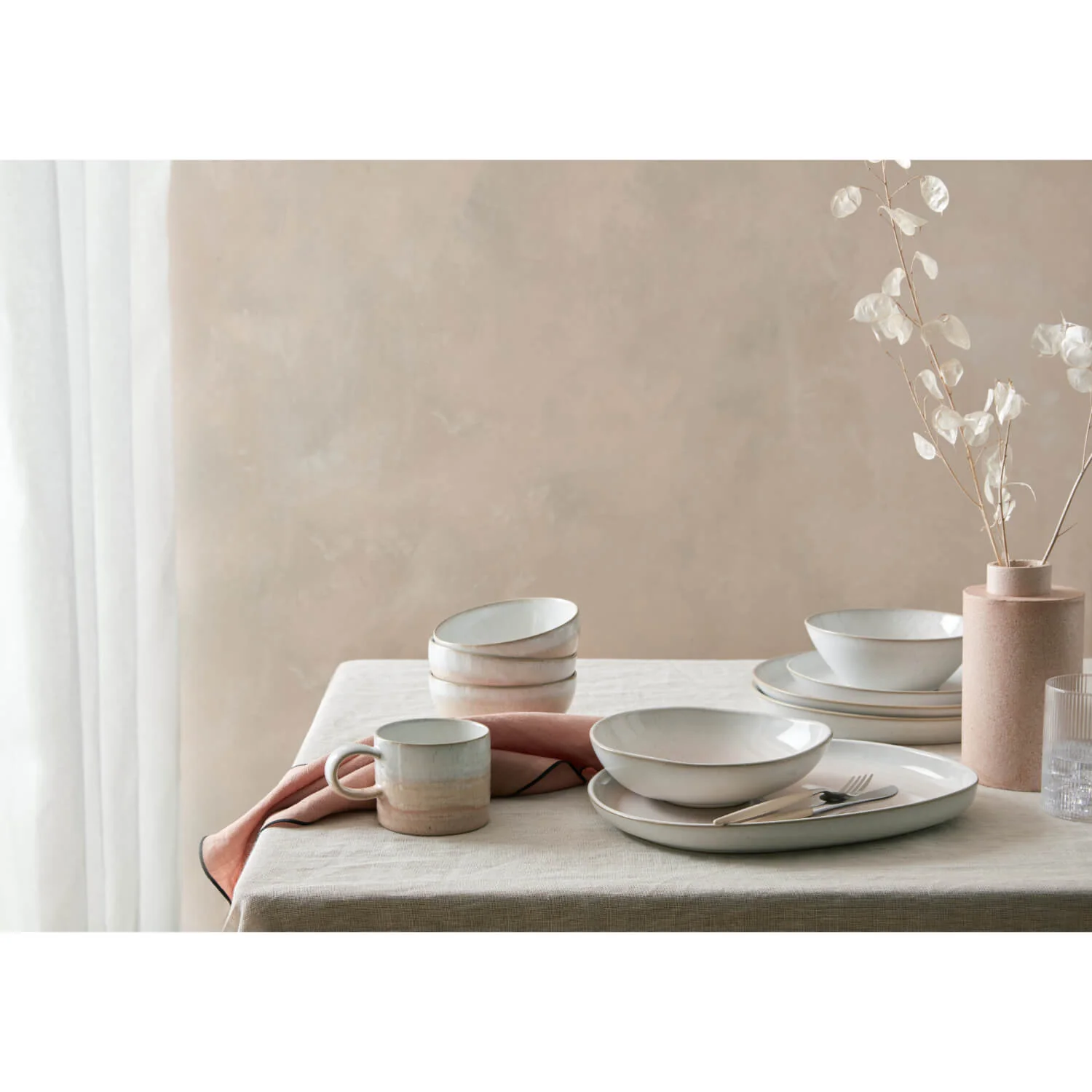Denby Stoneware Kiln 17cm Small Plate - Coral - Image 3