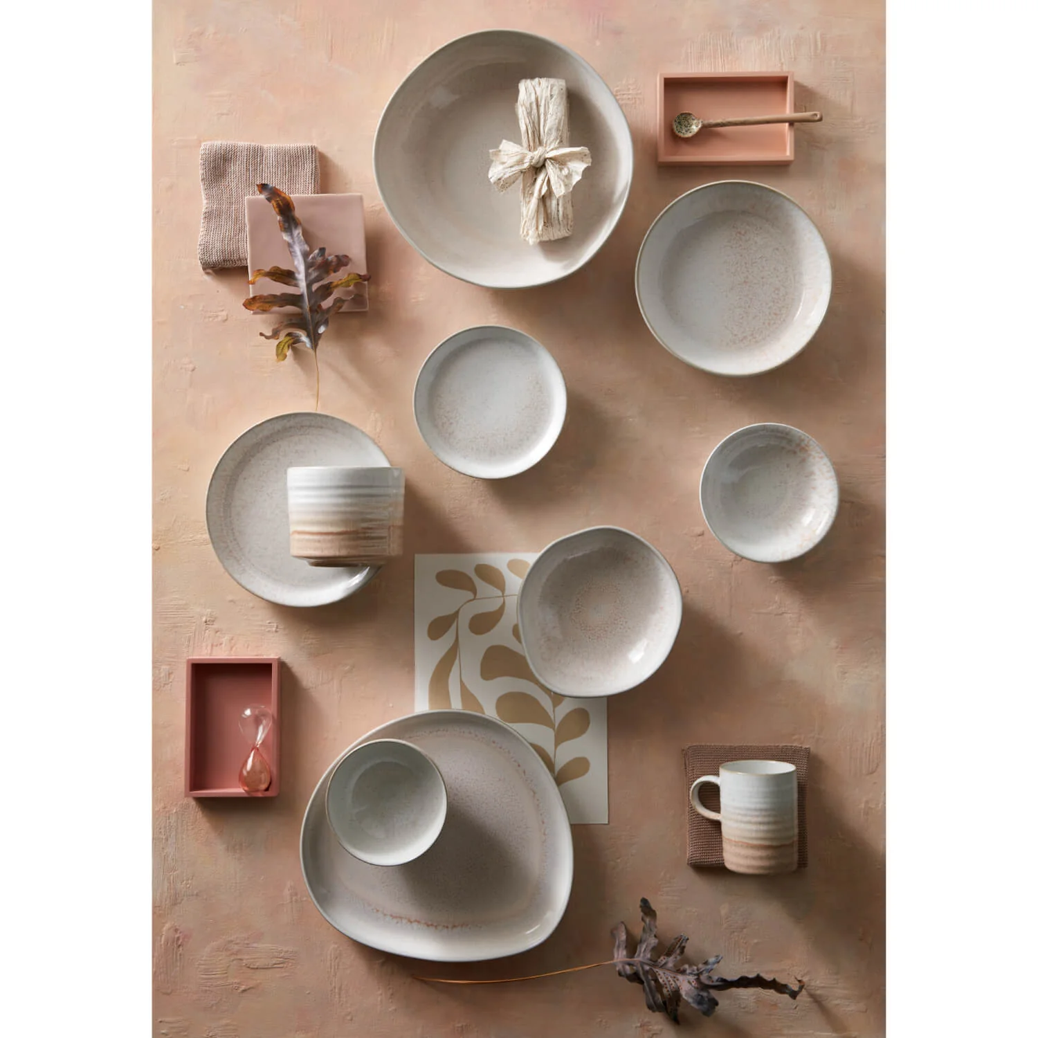 Denby Stoneware Kiln 13cm Small Organic Dish - Coral Alt - Image 5