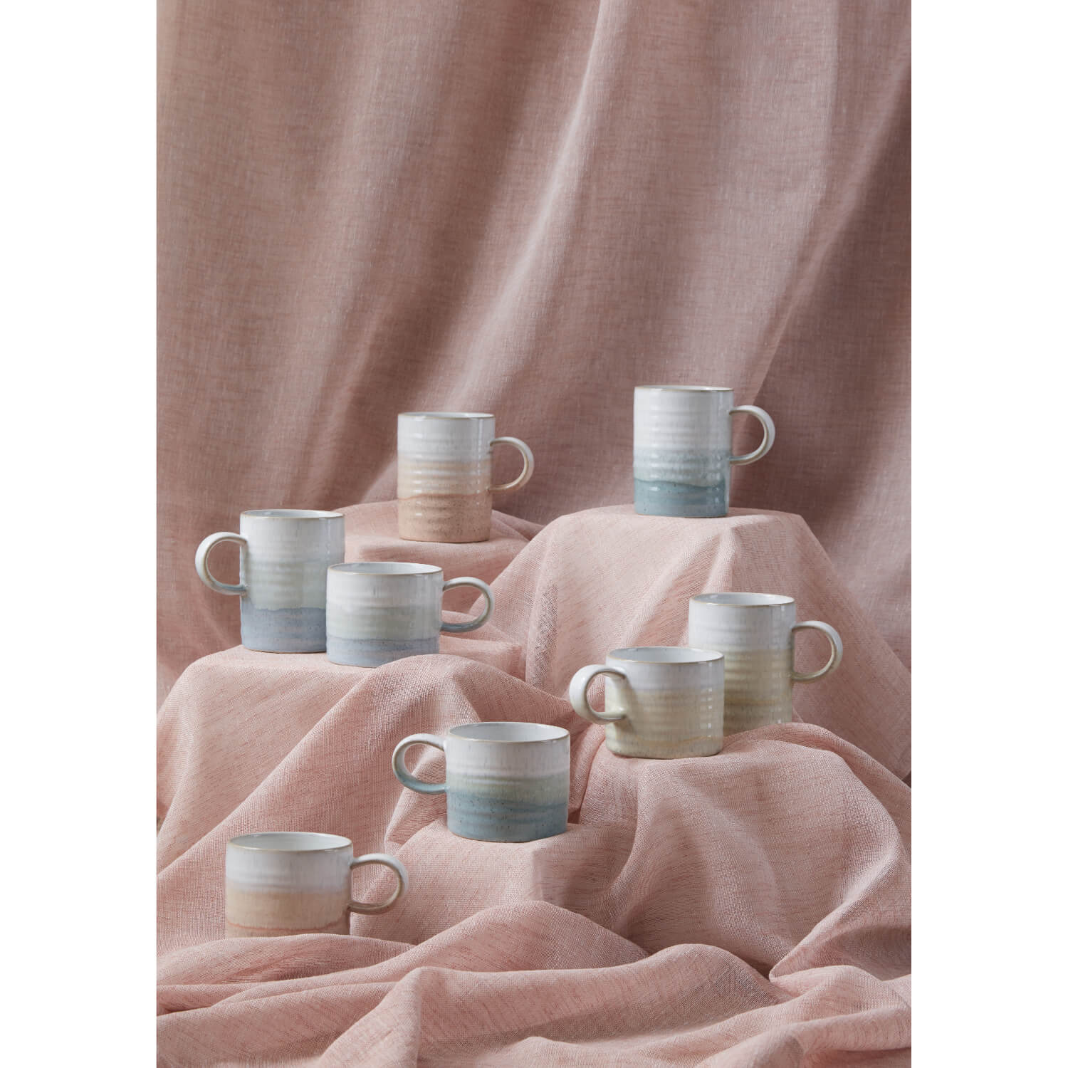 Denby Stoneware Kiln Accents 295ml Small Ridged Mug - Lemon - Image 4