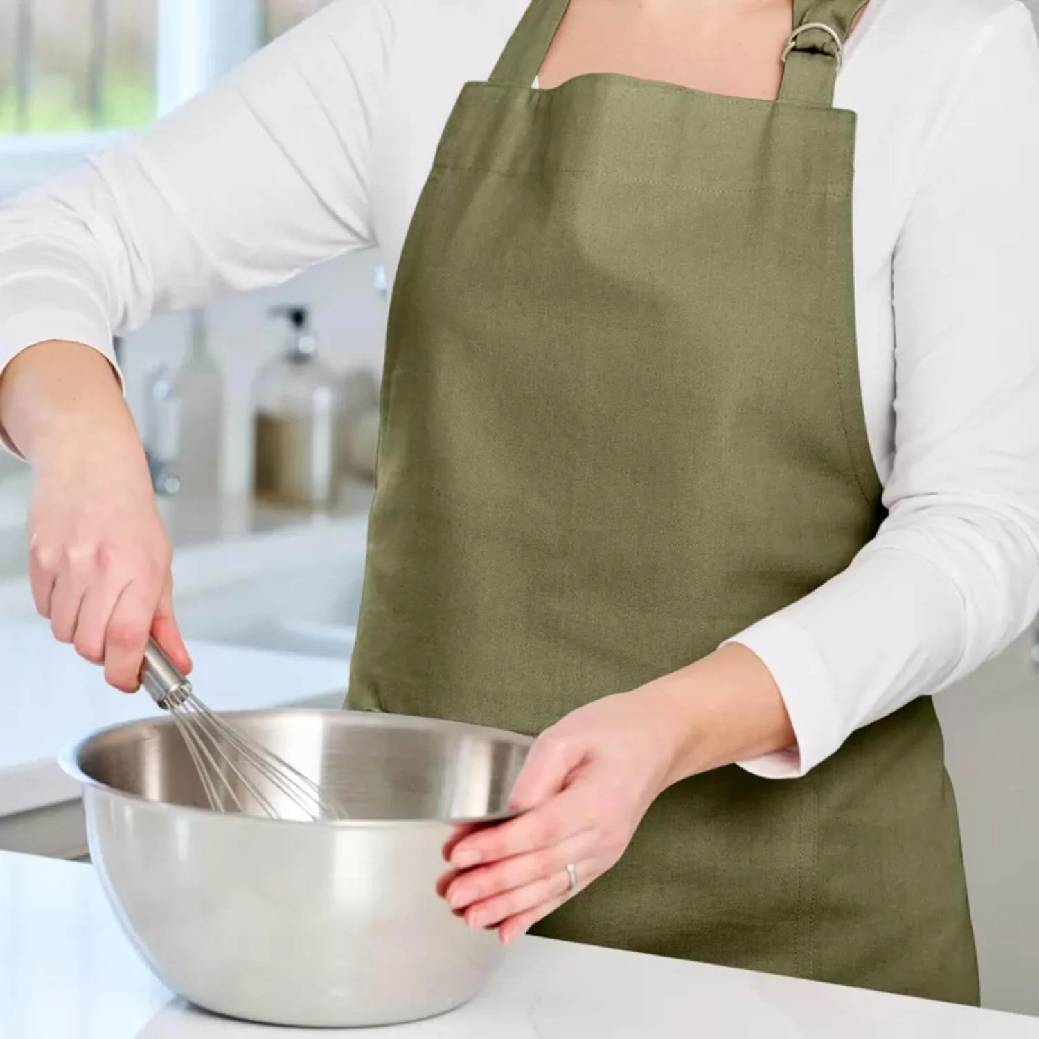 Dexam Love Colour Adult Apron - Olive Green - Image 5