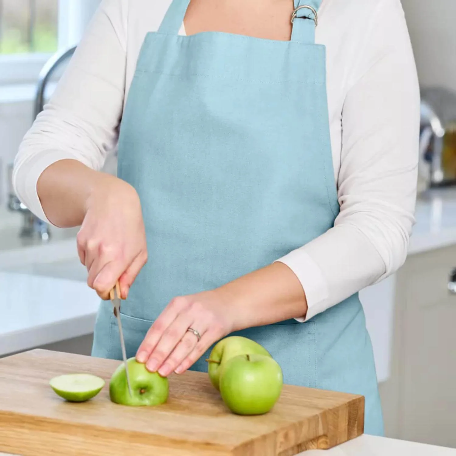 Dexam Love Colour Adult Cotton Apron - Duck Egg - Image 4