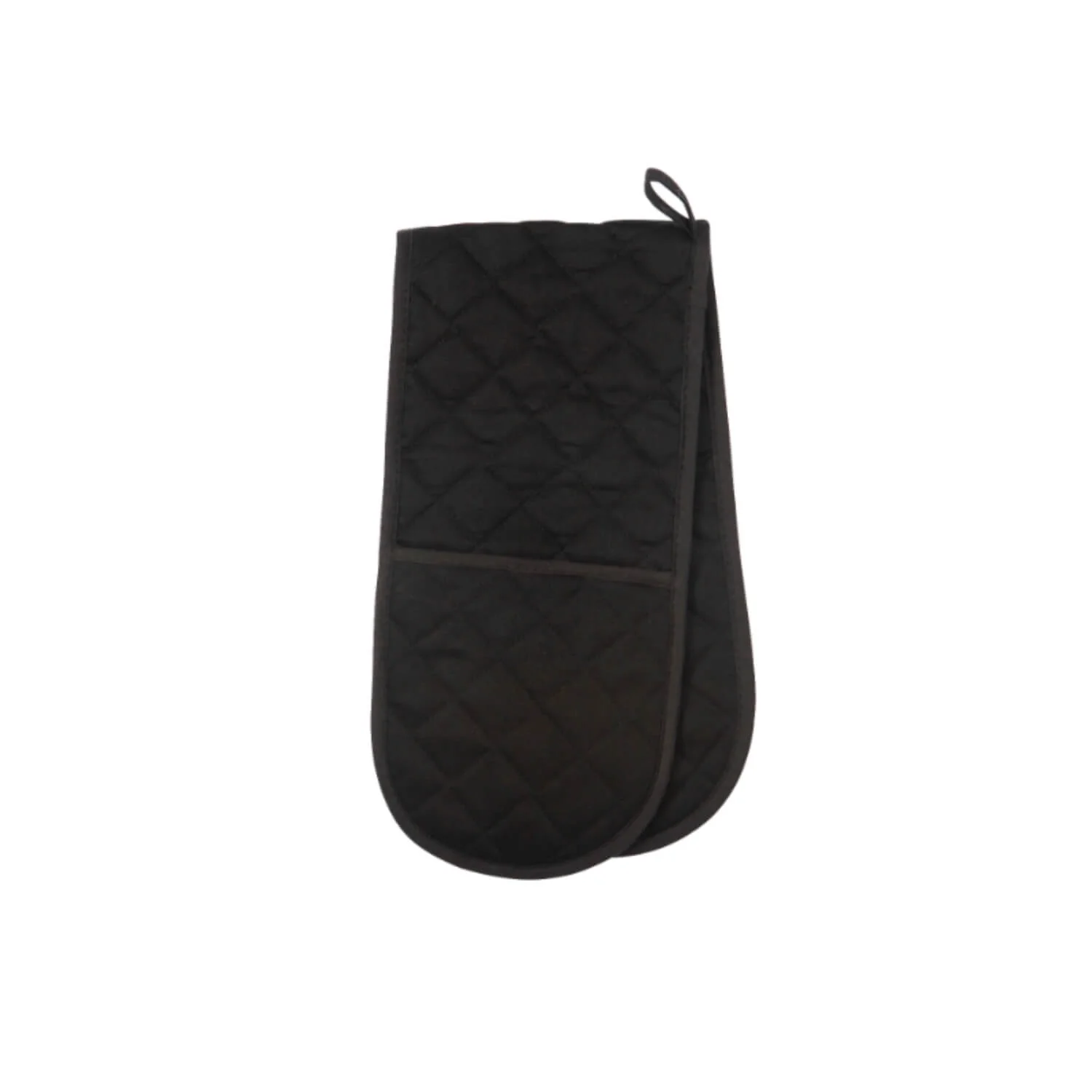 Dexam Love Colour Cotton Double Oven Gloves - True Black