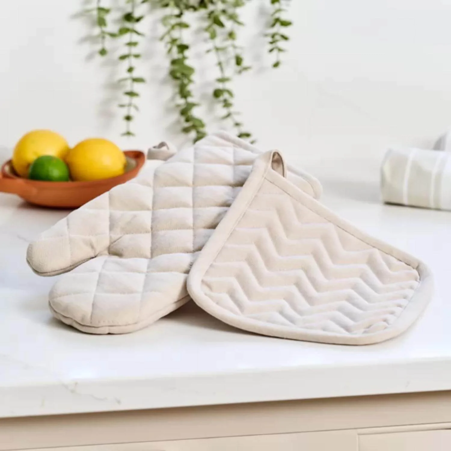 Dexam Love Colour Cotton Pot Grab - Stone - Image 3