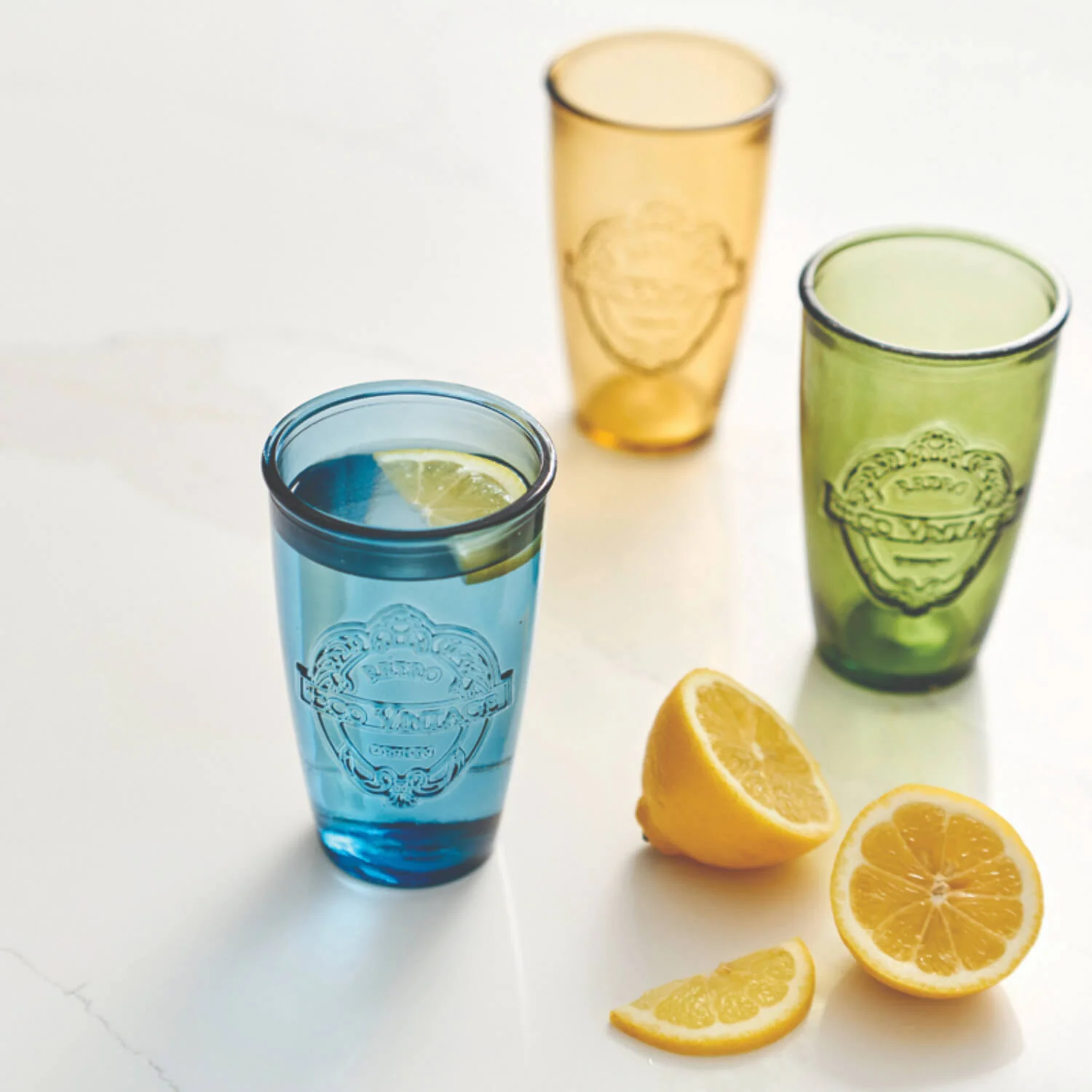 Dexam Sintra 100% Recycled Glass 350ml Tumbler - Ink Blue - Image 2