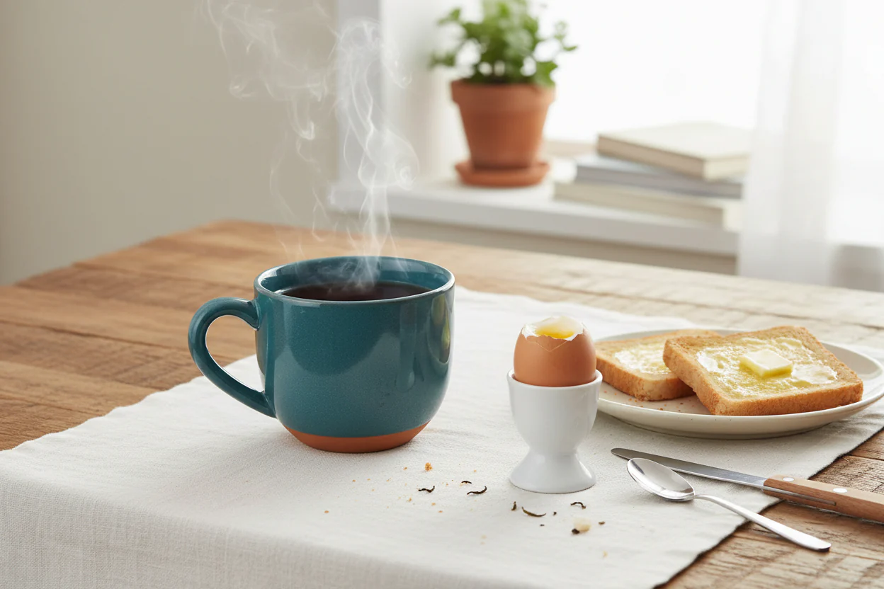 Dexam Sintra Glazed 350ml Terracotta Mug - Ink Blue - Image 2
