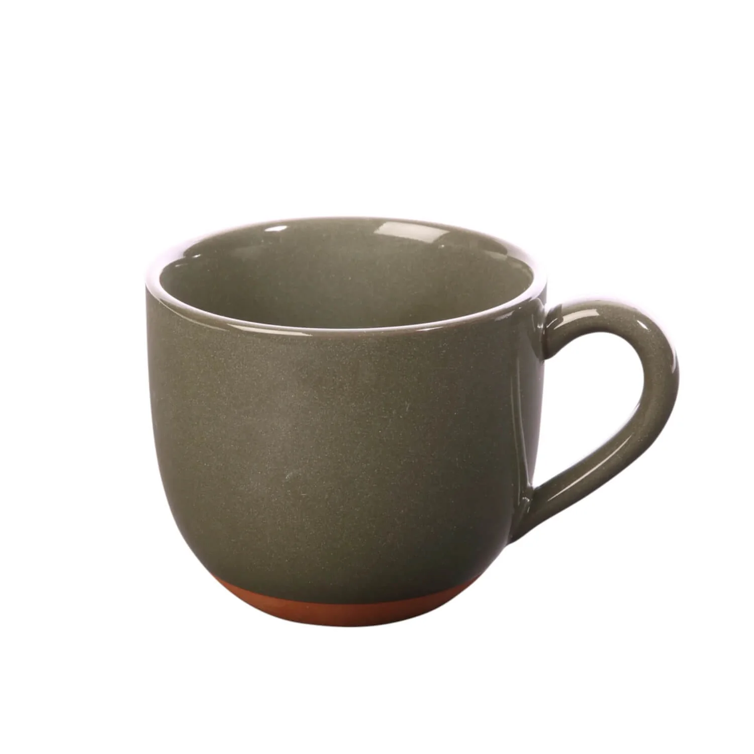 Dexam Sintra Glazed 350ml Terracotta Mug - Olive Green