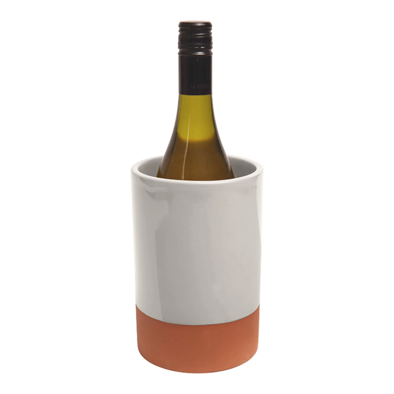 Dexam Sintra Glazed Terracotta Wine Cooler - Stone - Image 2