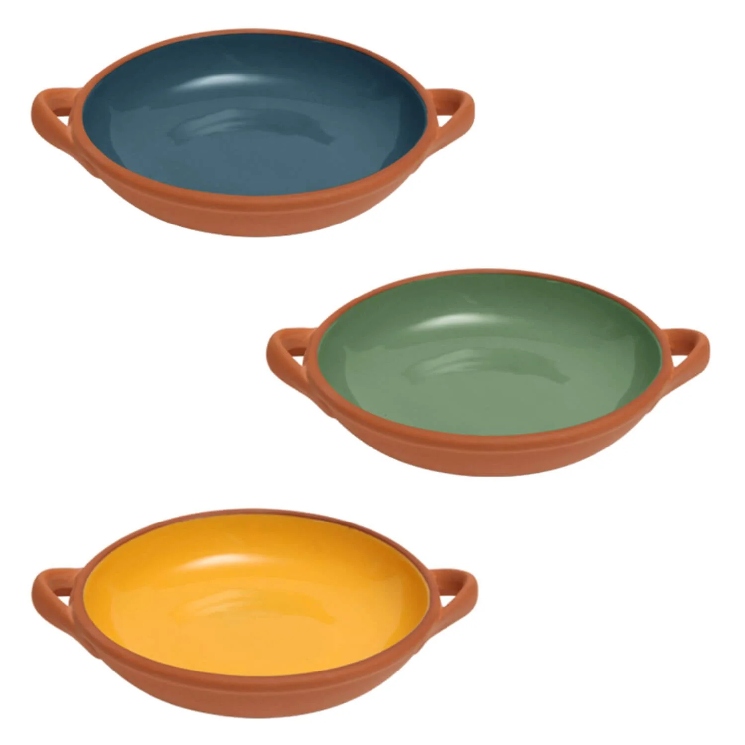 Dexam Sintra Large Glazed Terracotta Tapas Dish - Green - Image 2
