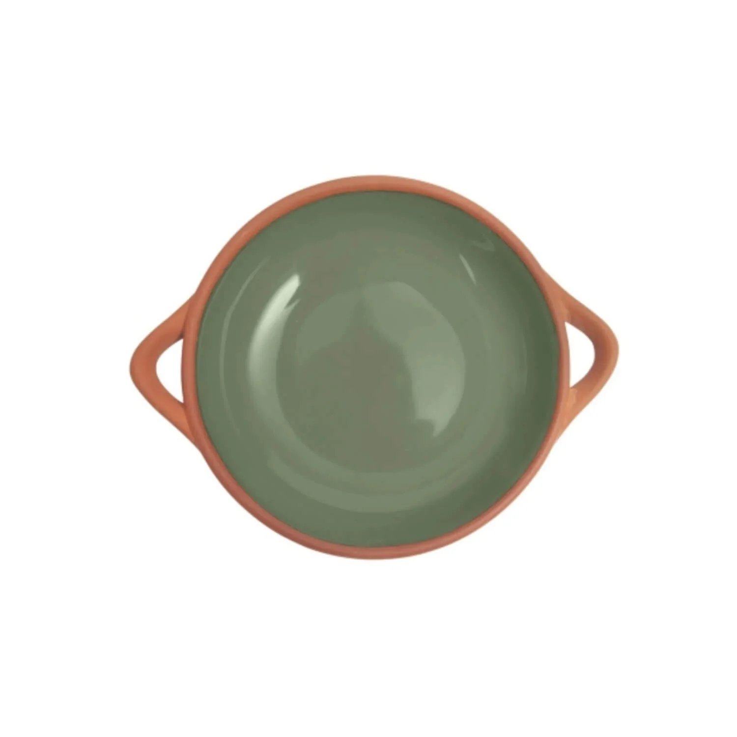 Dexam Sintra Small Glazed Terracotta Tapas Dish - Olive Green