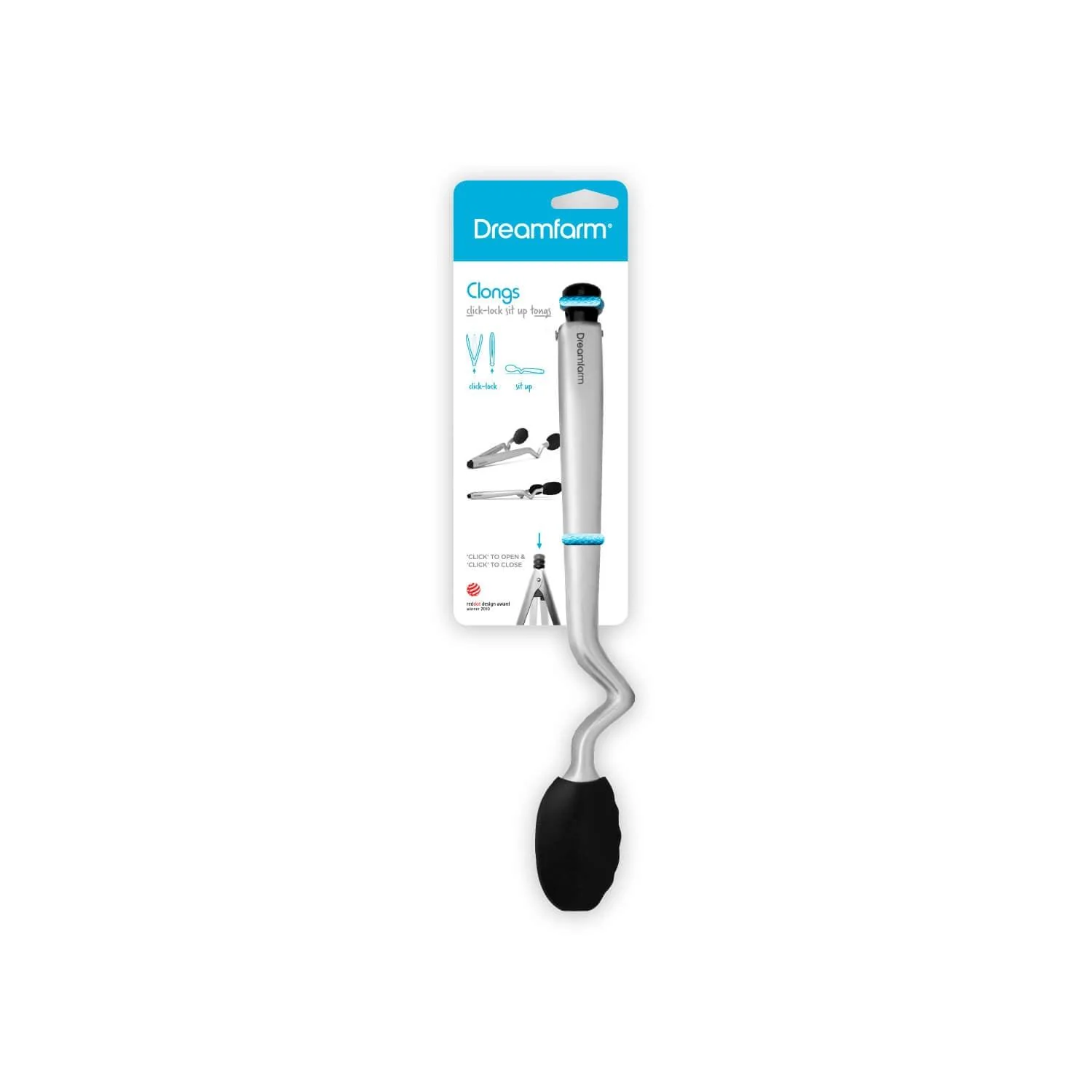 Dreamfarm 12" Silicone Clongs - Black - Image 3