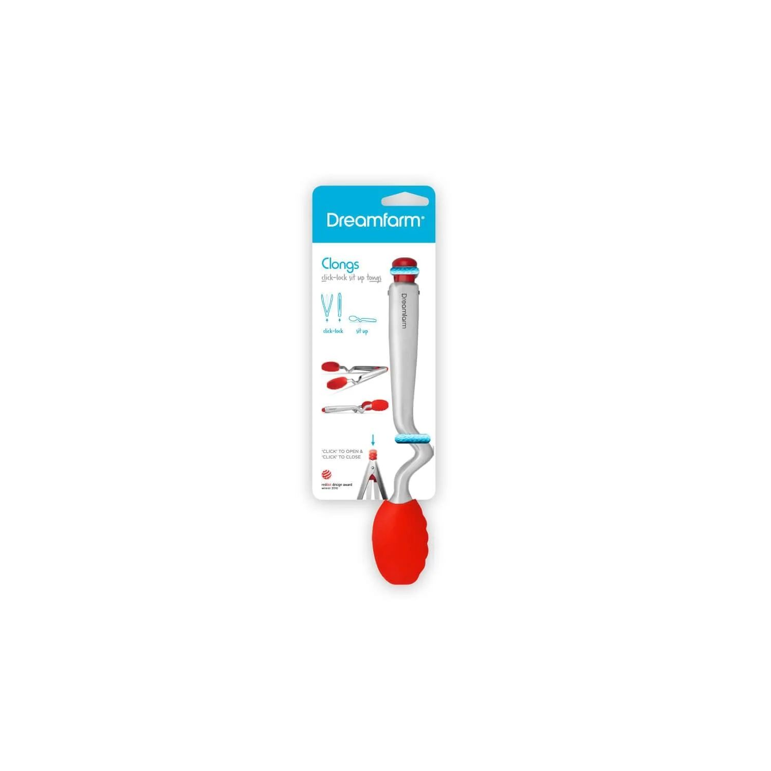 Dreamfarm 9" Silicone Clongs - Red - Image 3