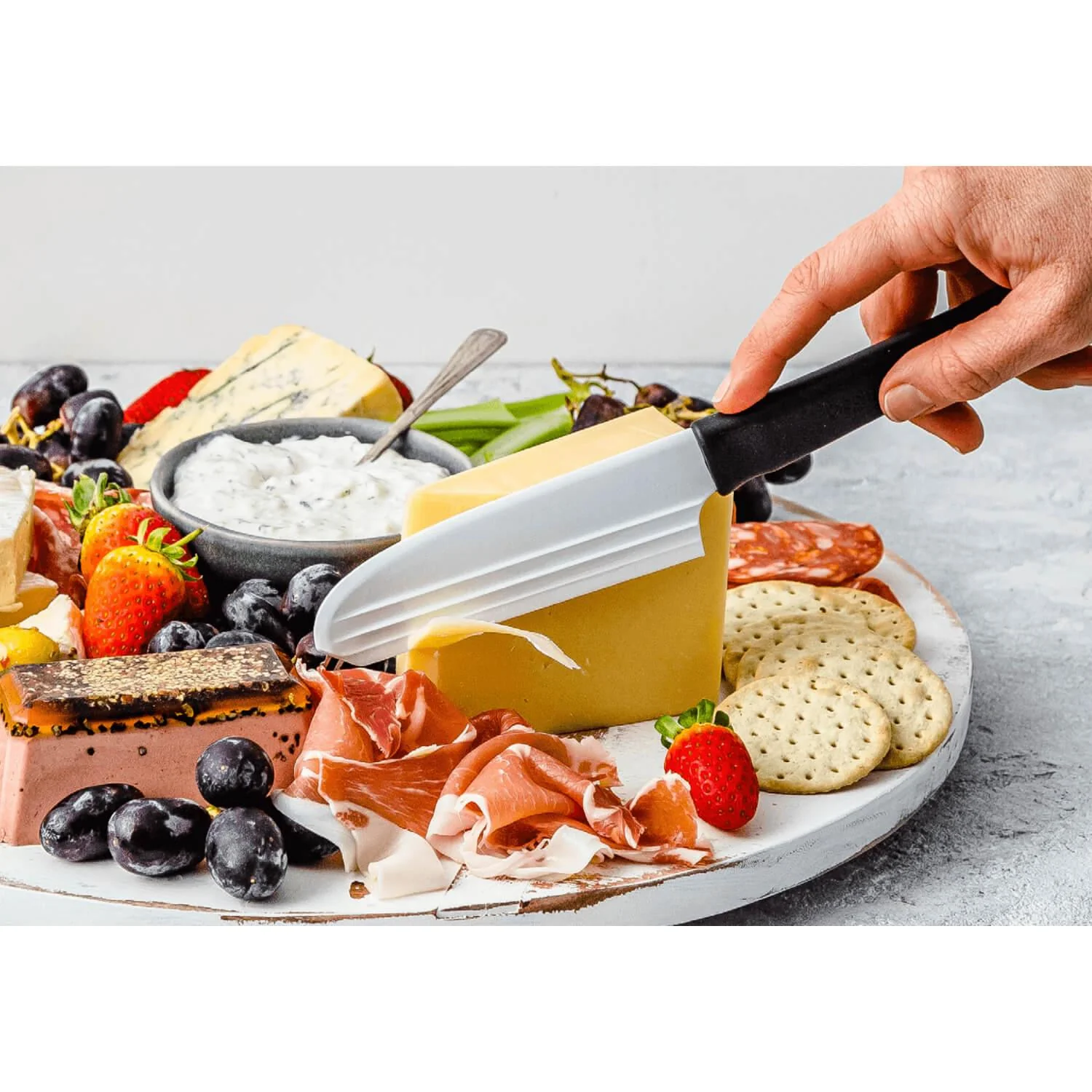 Dreamfarm Knibble Lite Non-Stick Cheese Knife - Black - Image 3