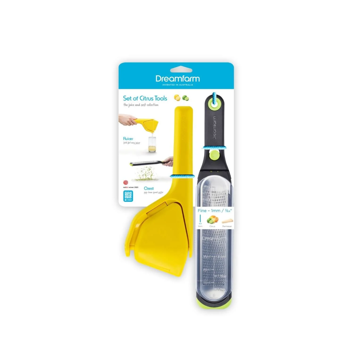 Dreamfarm Set of Citrus Tools - Fluicer & Ozest - Image 2