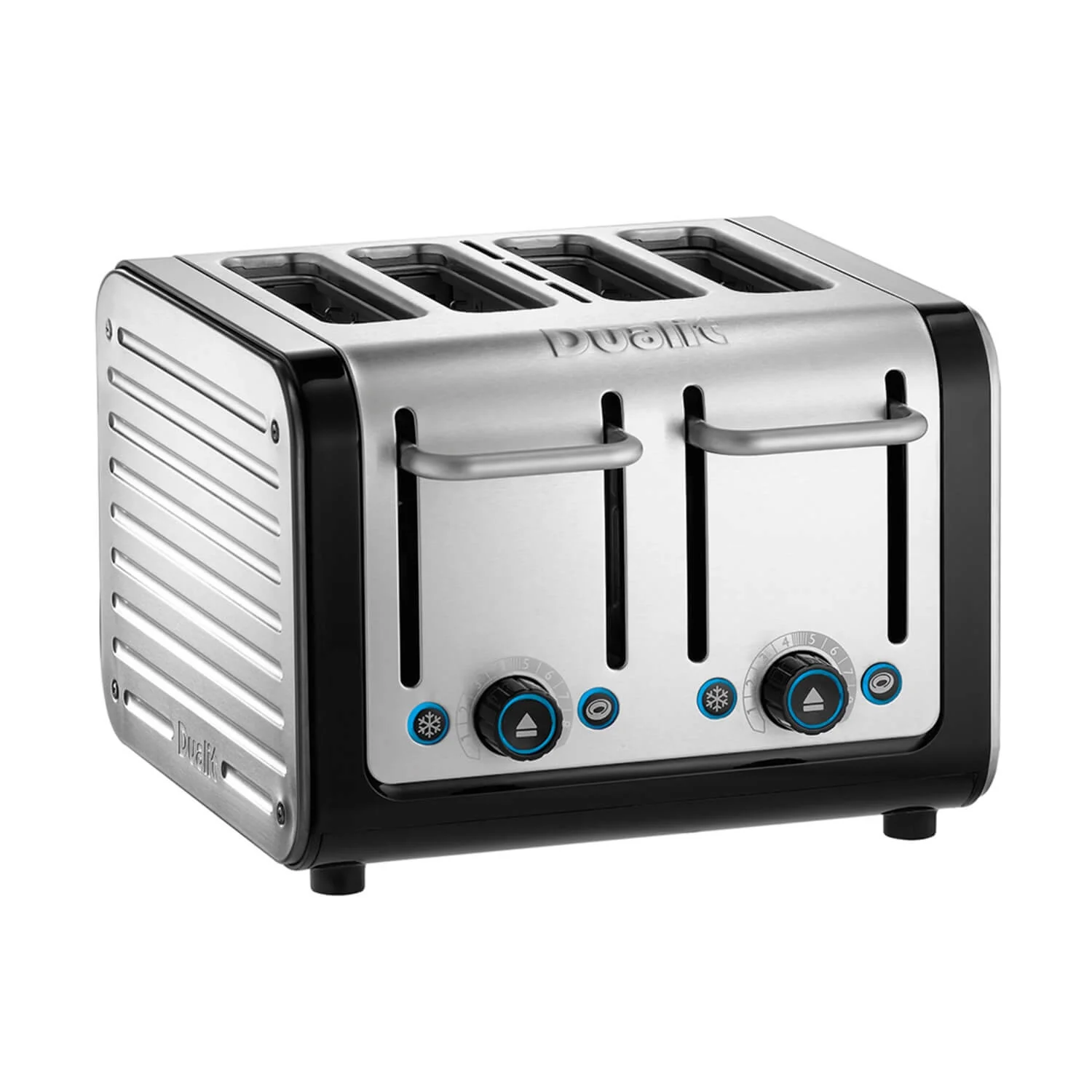 Dualit Architect 46505 4 Slot Toaster - Black & Brushed Stainless Steel