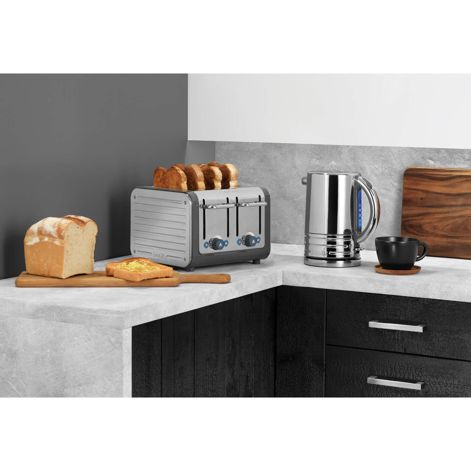 Dualit Architect 46526 4 Slot Toaster - Grey & Stainless Steel - Image 7