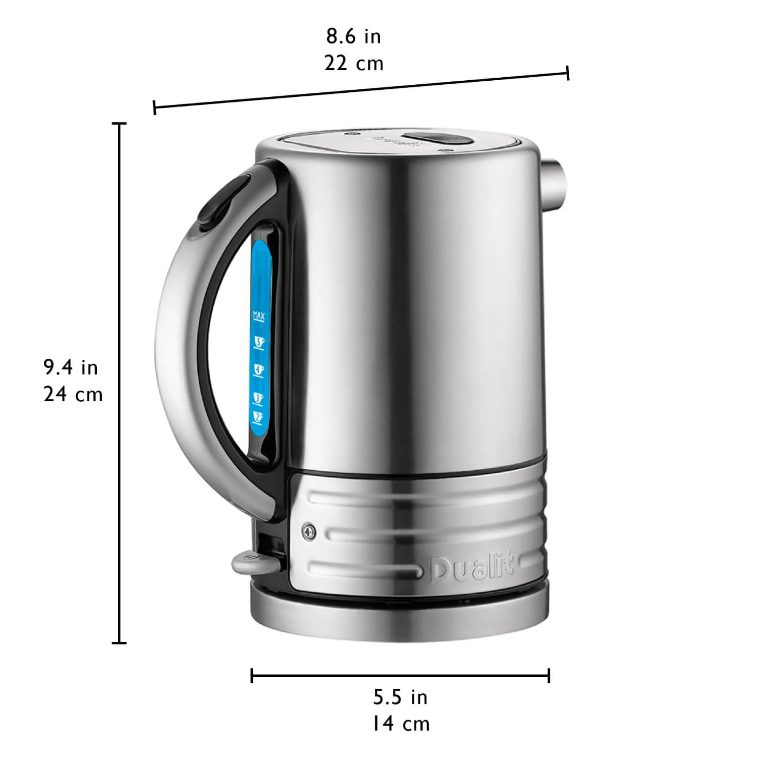 Dualit Architect 1.5 Litre Jug Kettle & 4 Slot Toaster Set - Black & Brushed Stainless Steel - Image 7