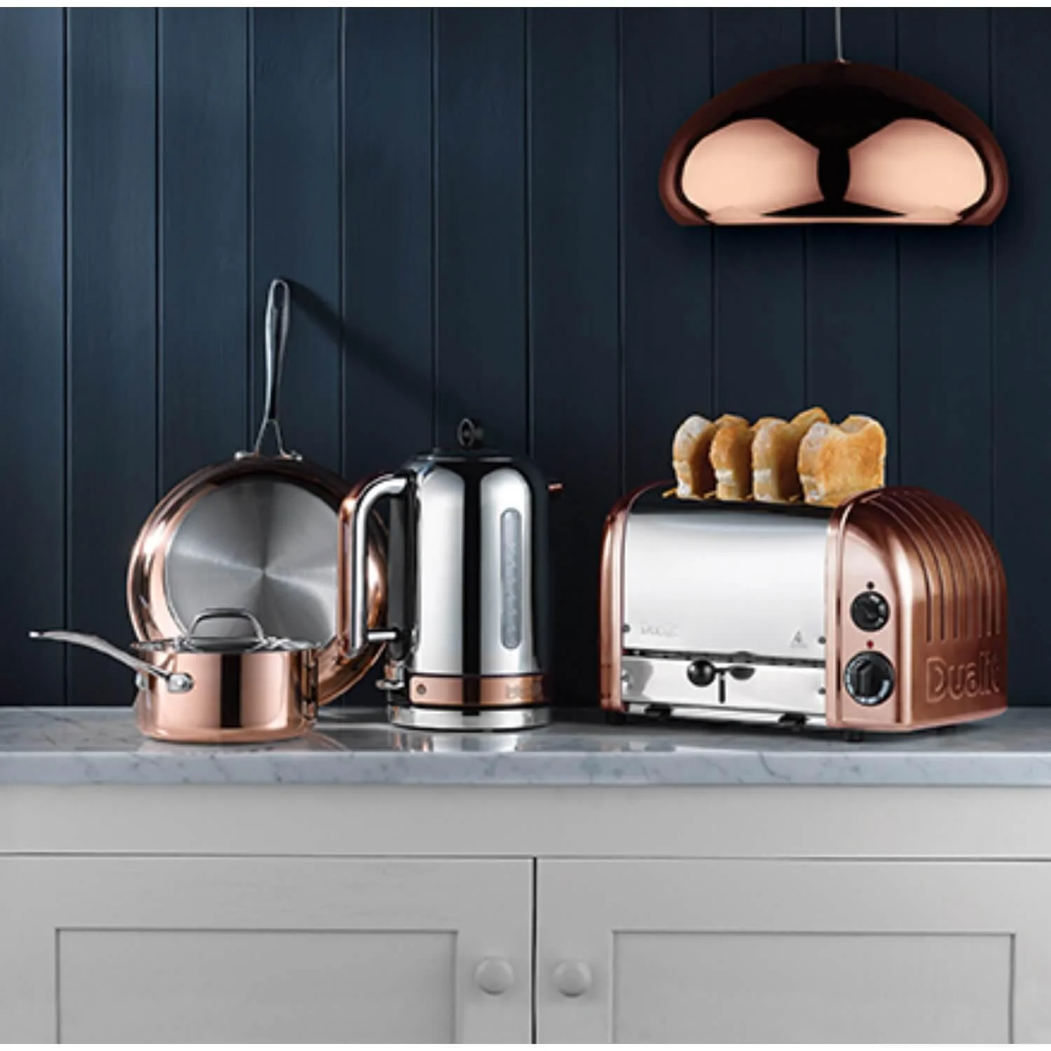 Dualit Classic 1.7 Litre Jug Kettle & 2 Slice Toaster Set - Copper & Chrome - Image 6