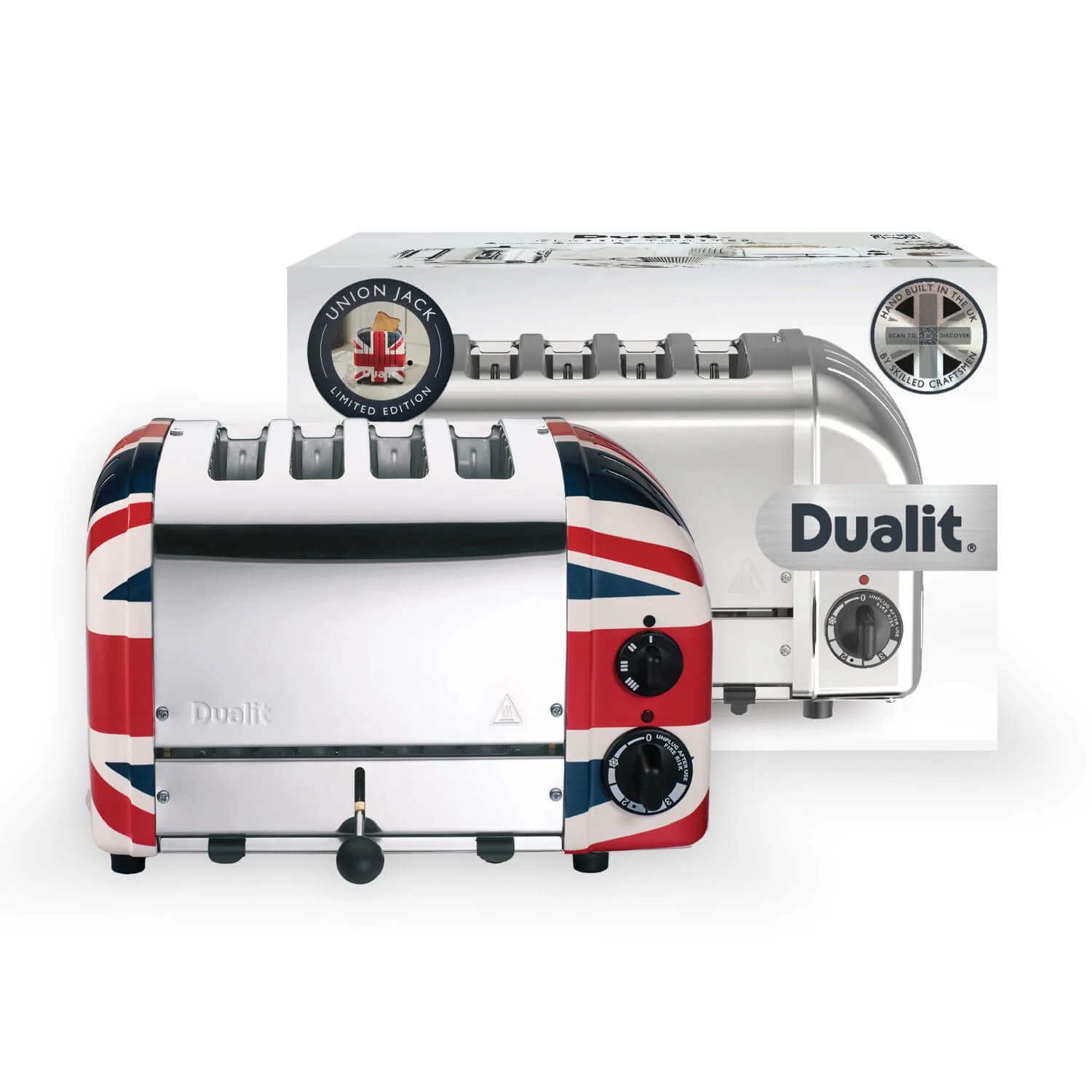 Dualit Classic Limited Edition 80th Anniversary 4-Slot Toaster - Union Jack - Image 5