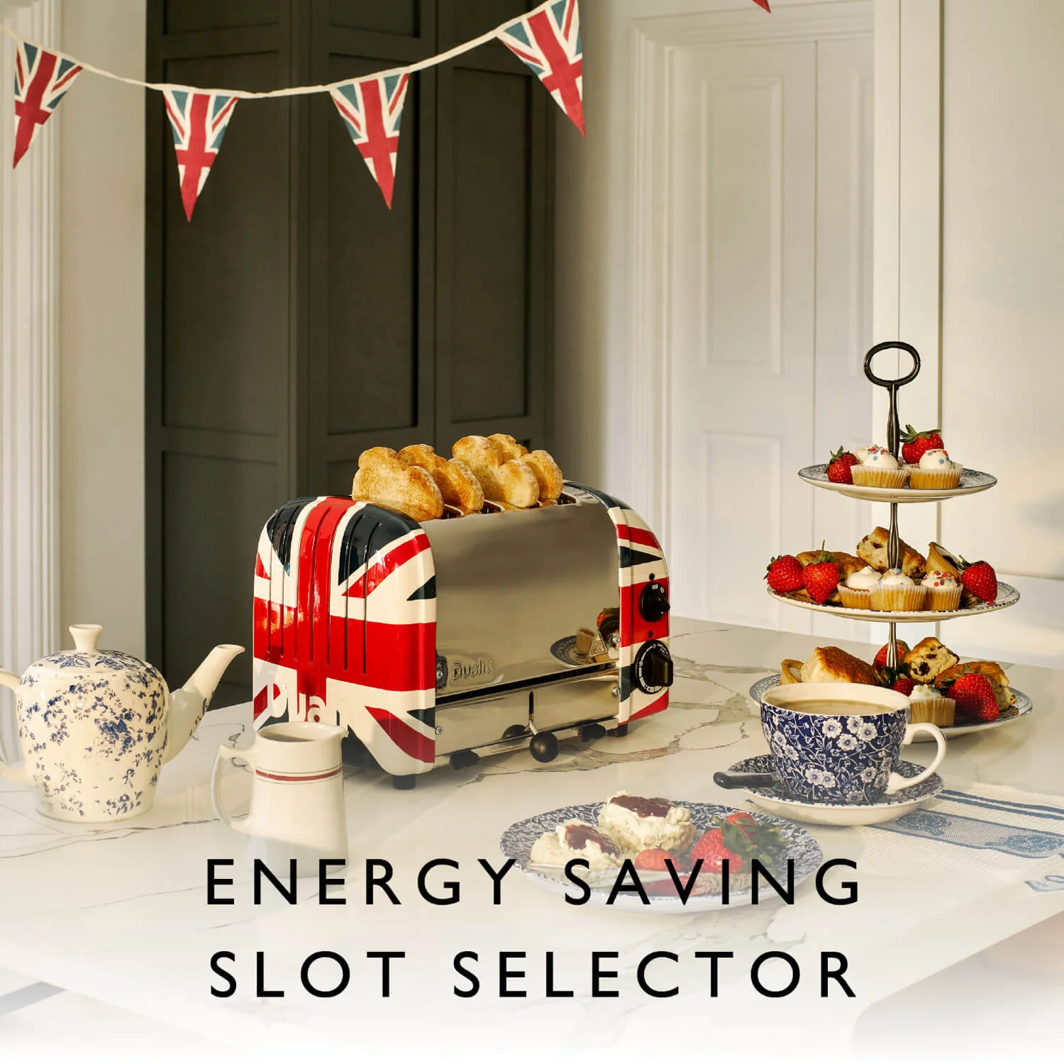 Dualit Classic Limited Edition 80th Anniversary 4-Slot Toaster - Union Jack - Image 6