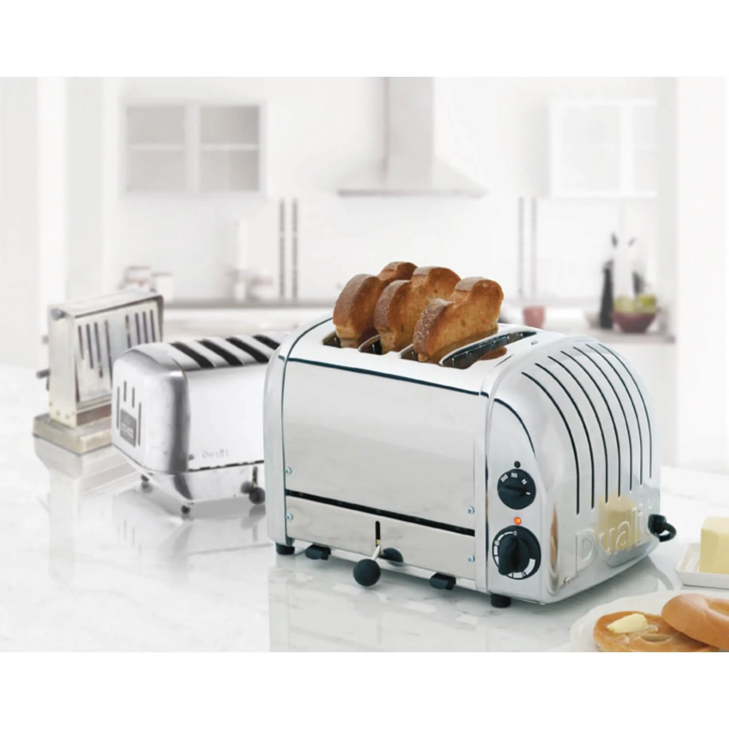 Dualit Classic Vario AWS 40378 4 Slice Toaster - Polished Steel - Image 3