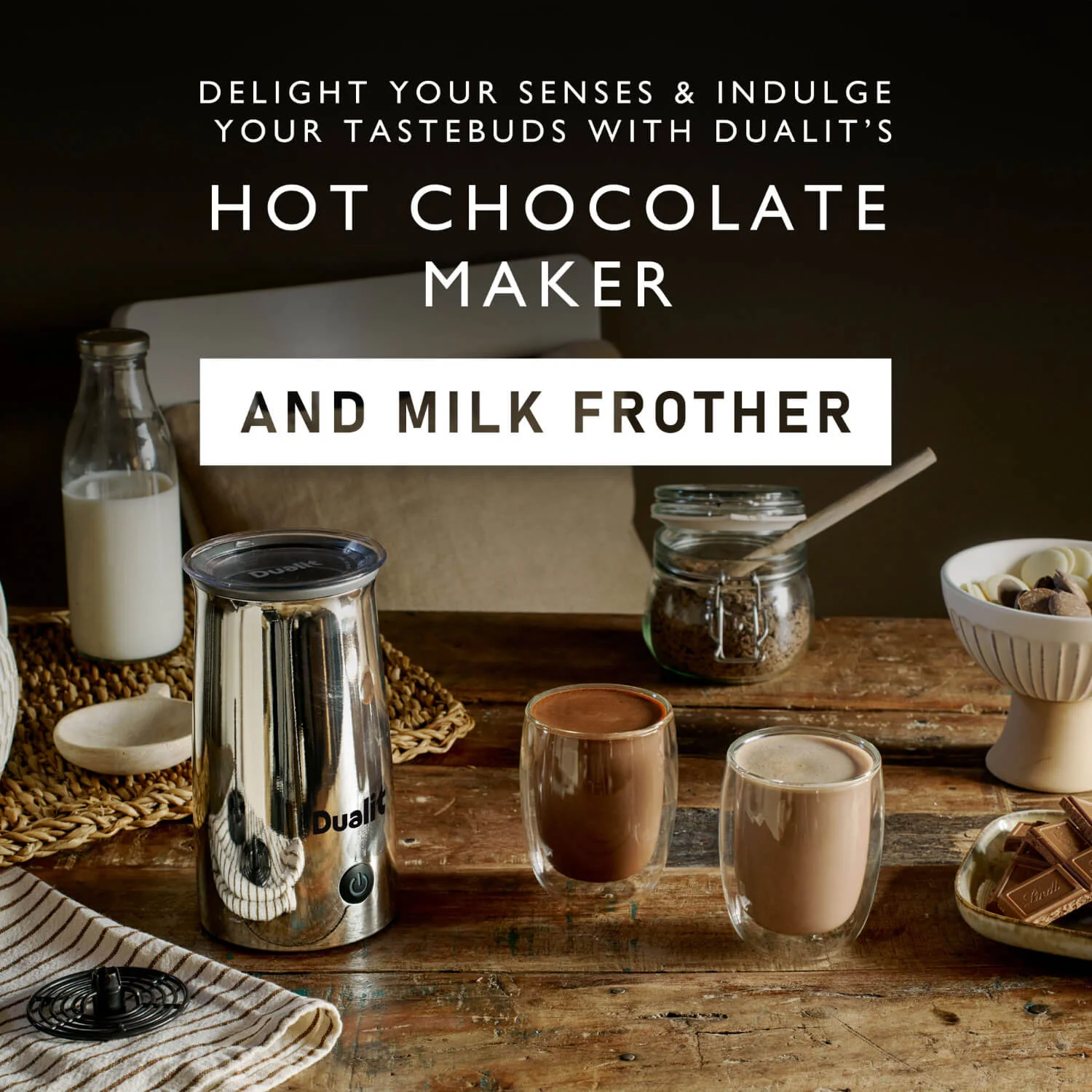 Dualit 84143 Hot Chocolate Maker & Milk Frother - Chrome - Image 15