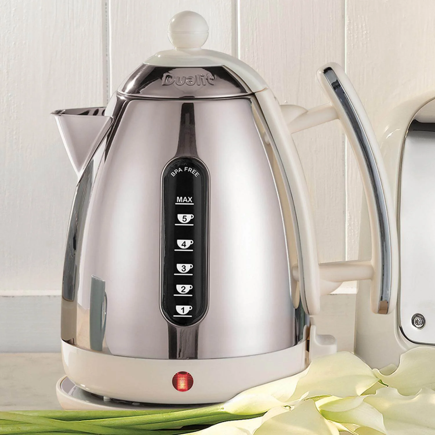 Dualit Lite 1.5 Litre Jug Kettle & 2-Slice Toaster Set - Canvas White & Chrome - Image 11