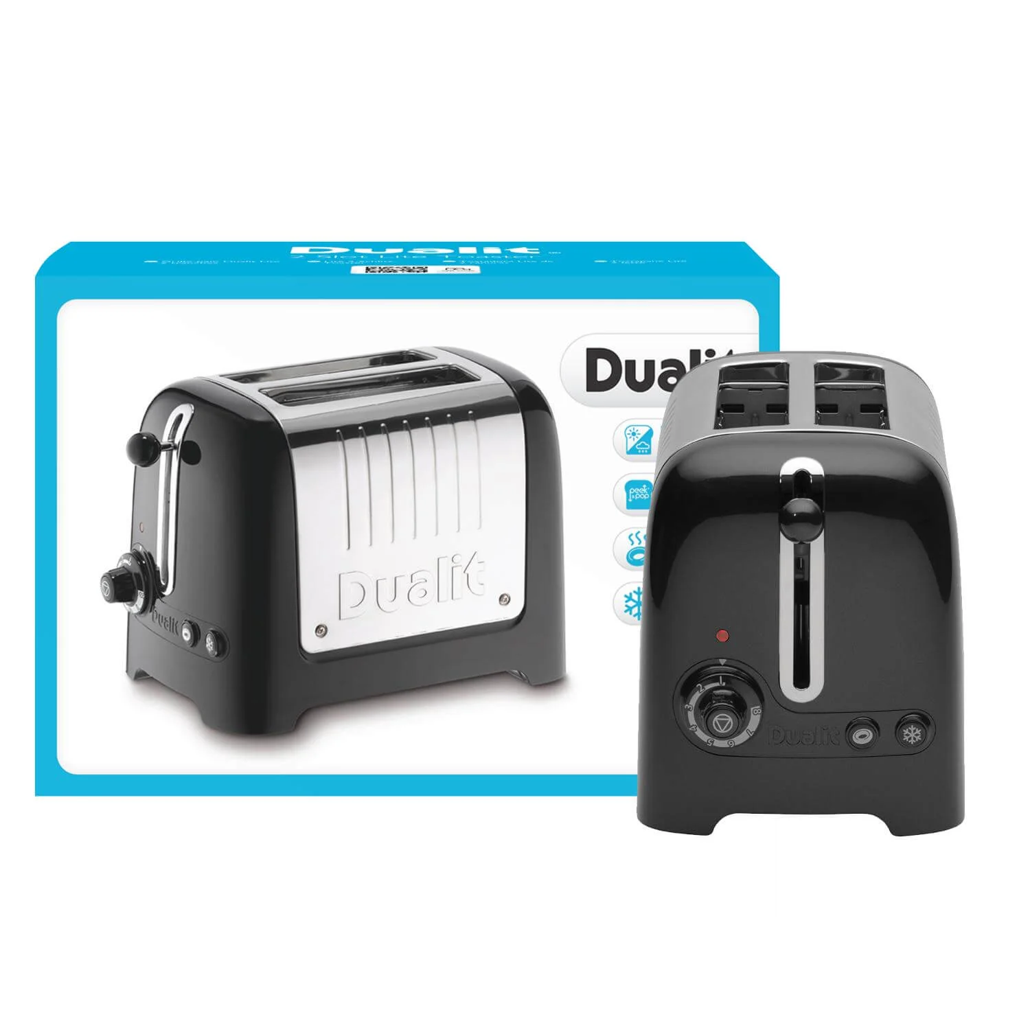 Dualit Lite 1.5 Litre Jug Kettle & 2-Slice Toaster Set - Black & Stainless Steel - Image 9