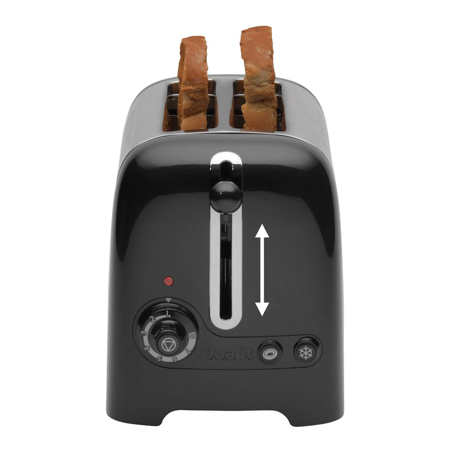 Dualit Lite 26205 2 Slice Toaster - Black & Chrome - Image 5