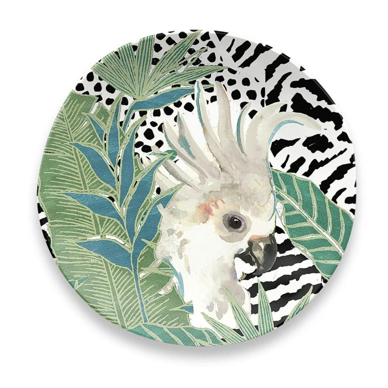 Eddingtons Lush Jungle Side Plate - Cockatoo
