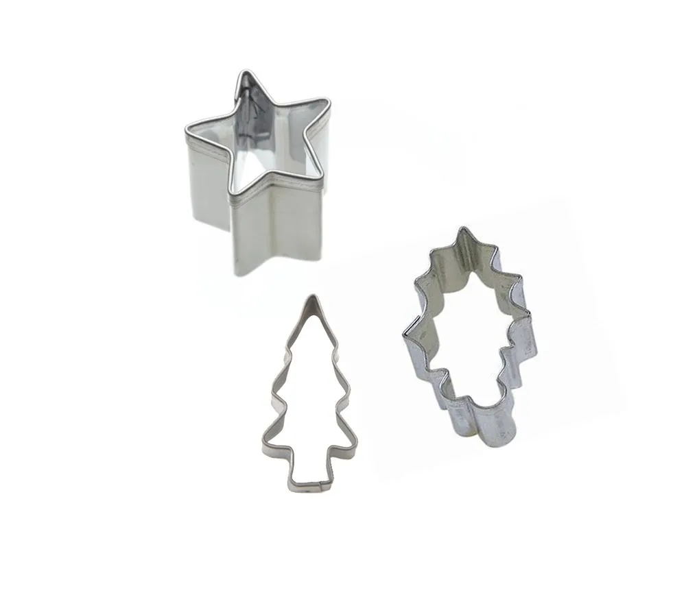 Eddingtons Christmas Stainless Steel Cookie Cutters - Set of 3 - Image 2