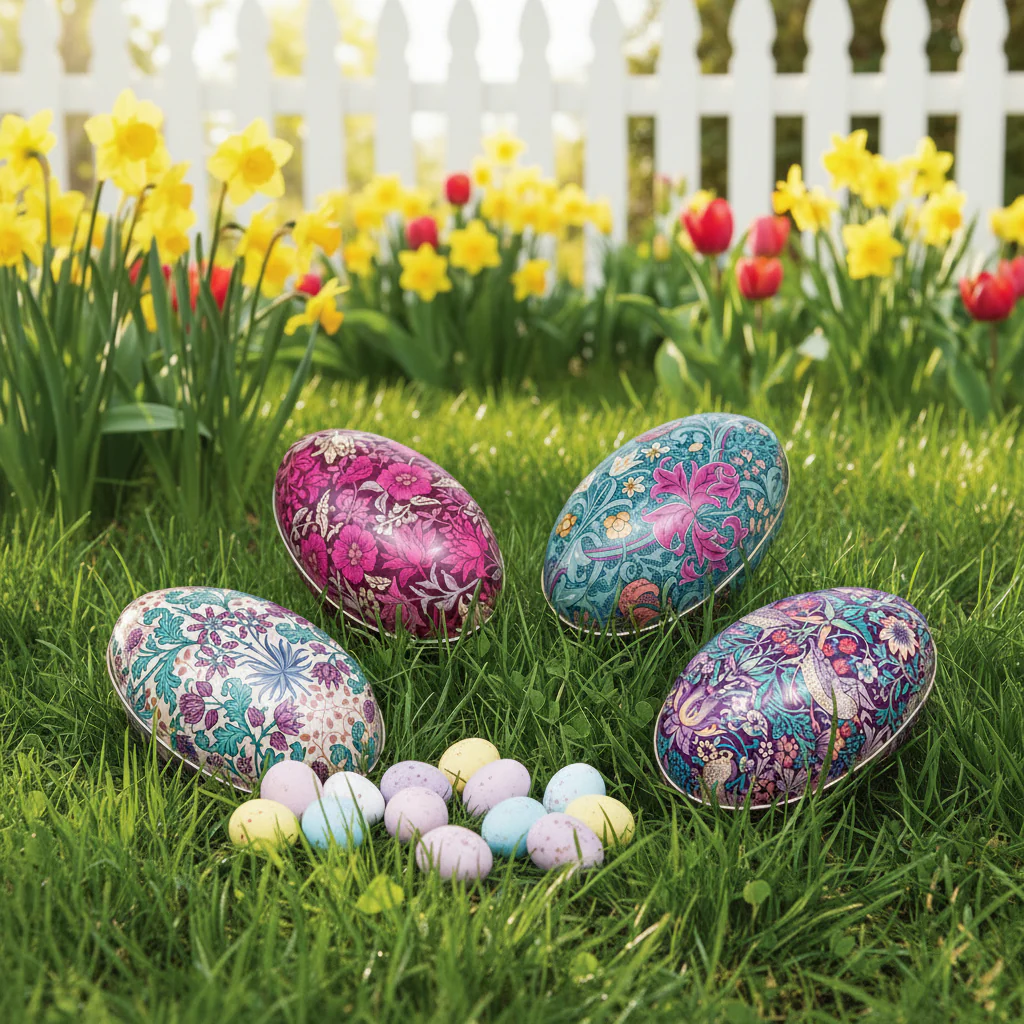 Elite Tins Arts & Crafts Medium Egg Shaped Tin - Assorted - Image 6