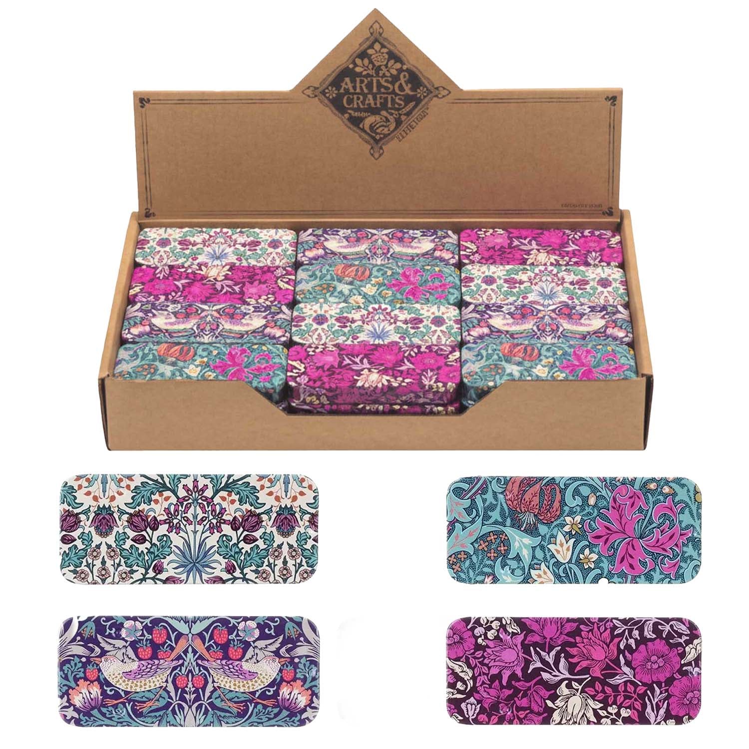 Elite Tins Arts & Crafts Mini Slider Tin - Assorted