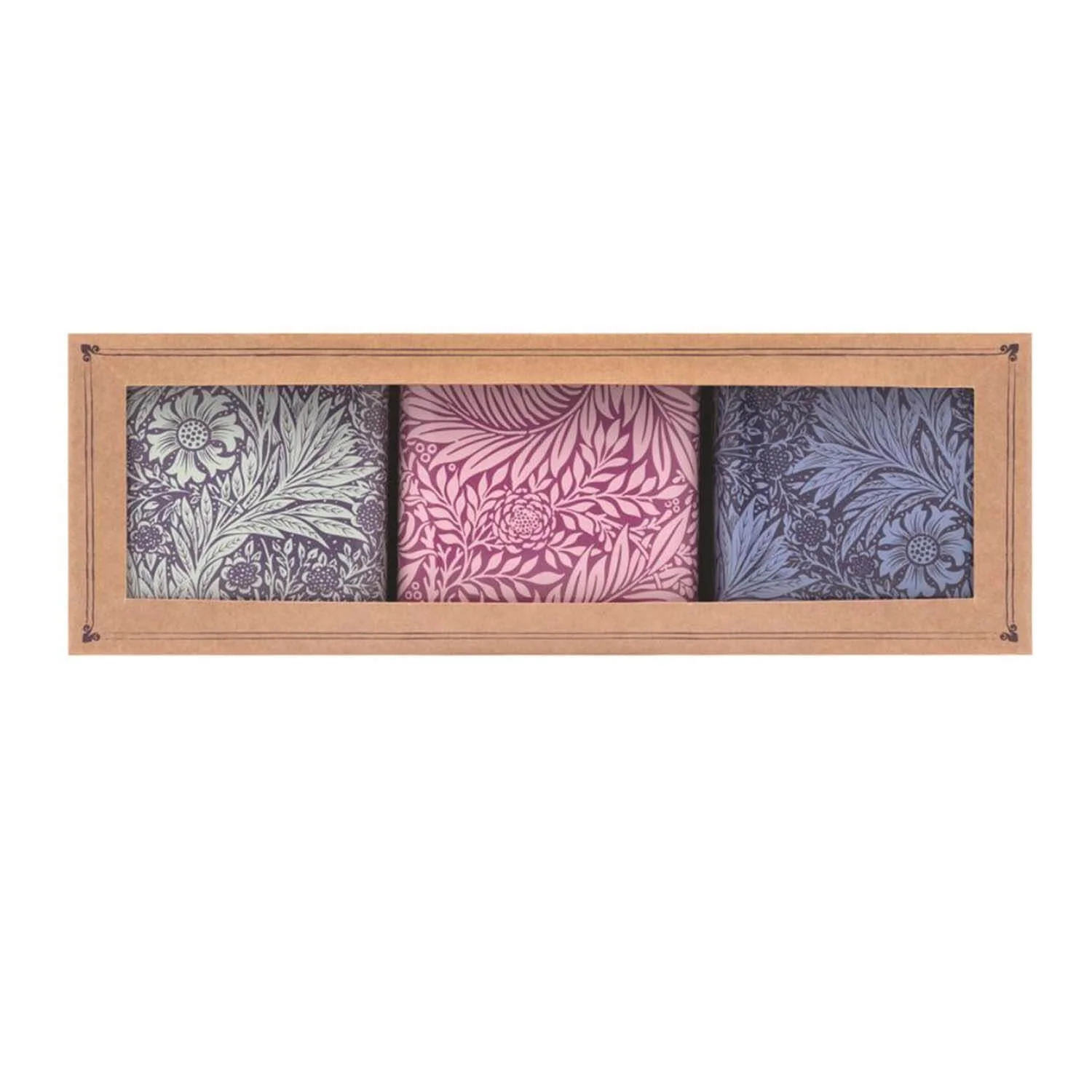 Elite Tins Arts & Crafts Set Of 3 Square Caddies - Marigold
