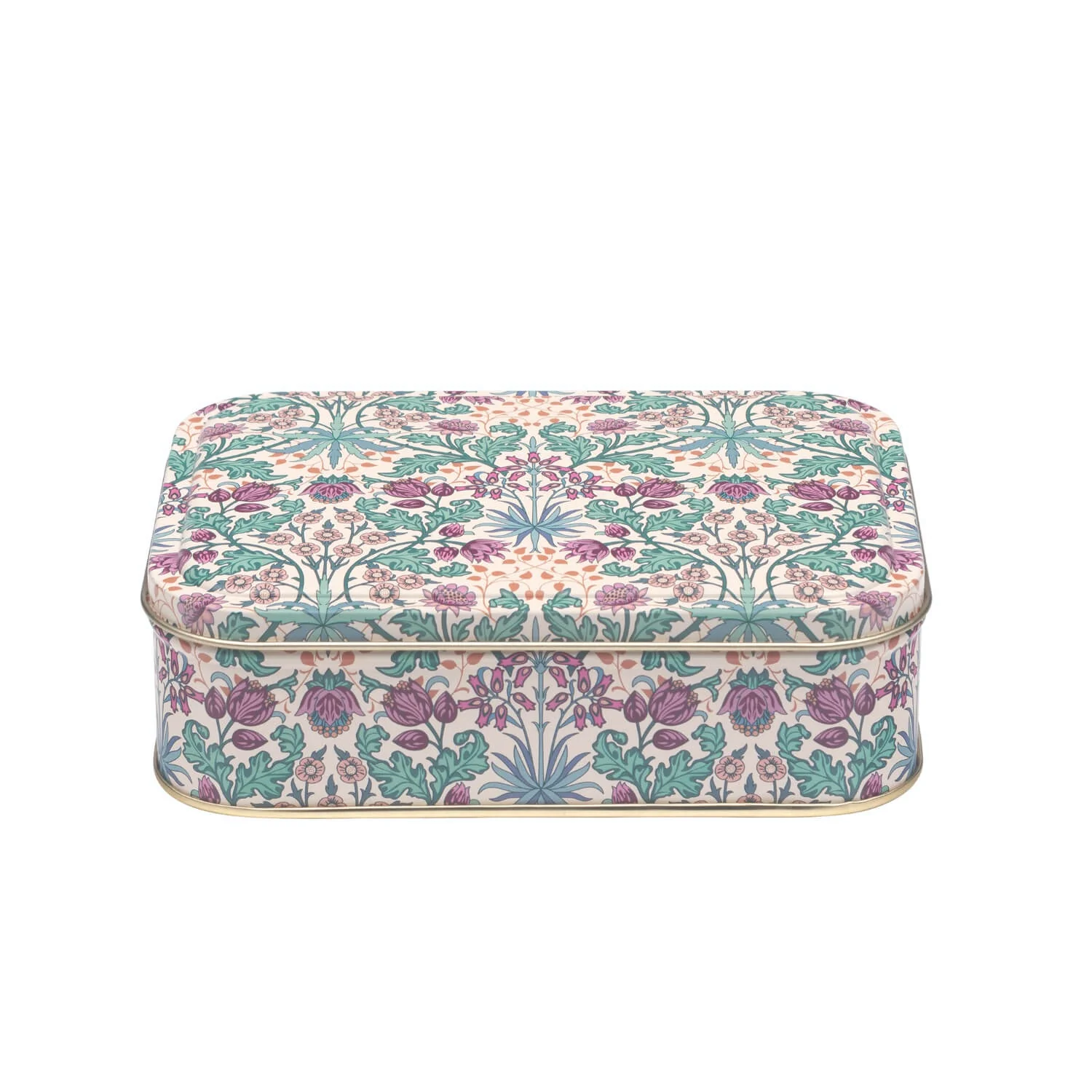 Elite Tins Arts & Crafts Small Rectangular Tin - Hyacinth