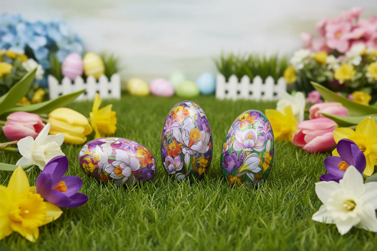 Elite Tins Cloisonné Medium Egg Shaped Tin - Assorted - Image 6