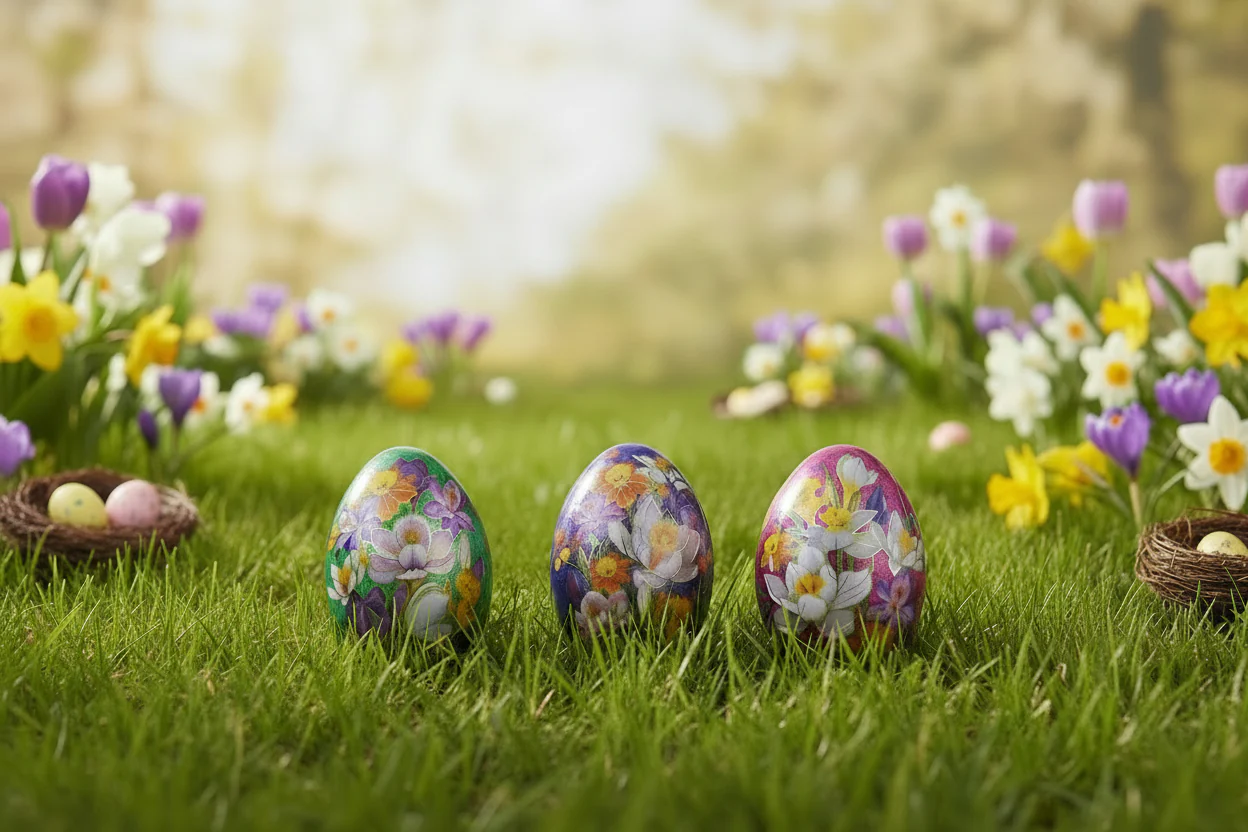 Elite Tins Cloisonné Mini Hanging Egg Shaped Tin - Assorted - Image 5