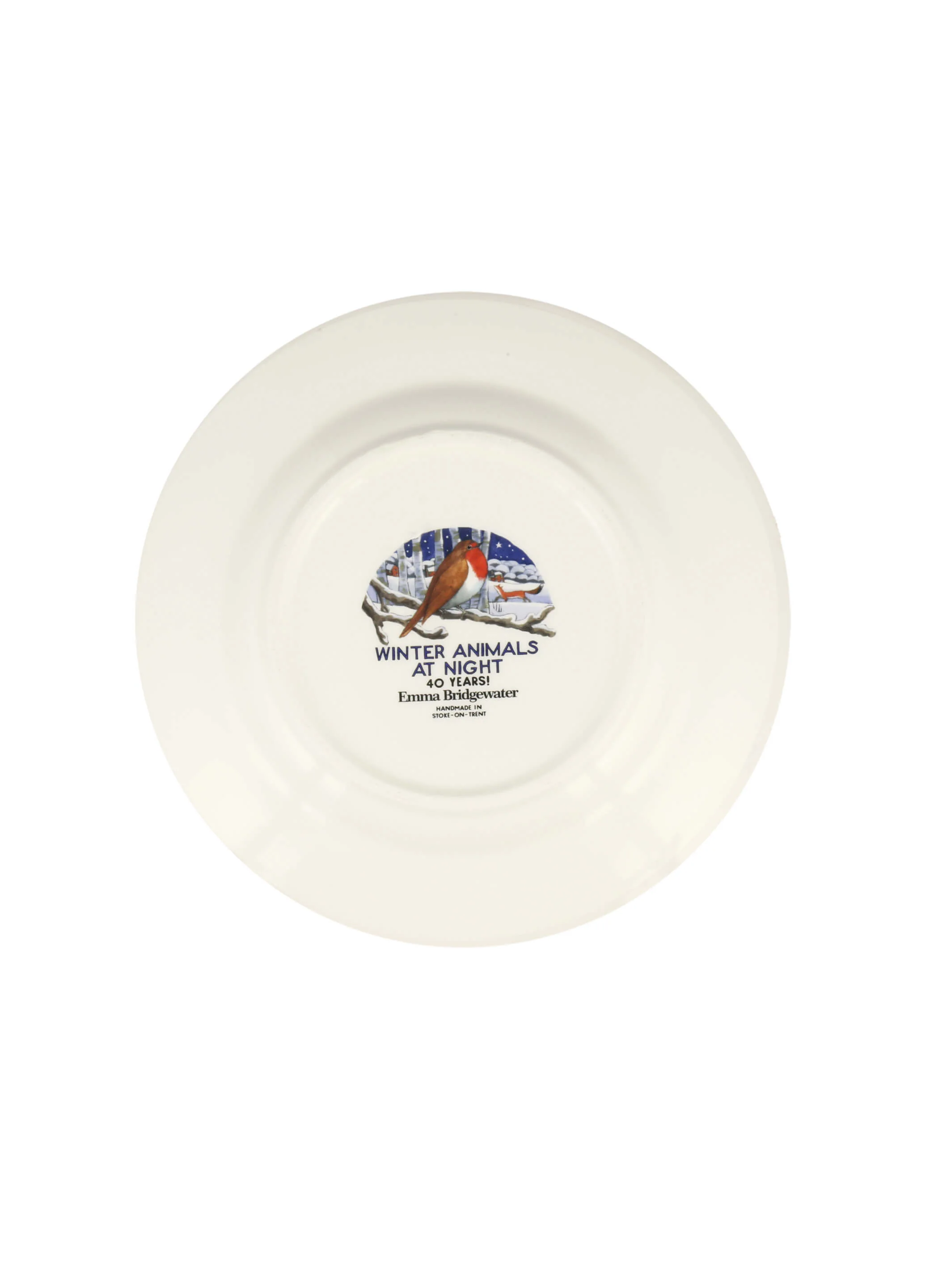 Emma Bridgewater 22cm Christmas Medium Dinner Plate - Midnight Roblin - Image 2