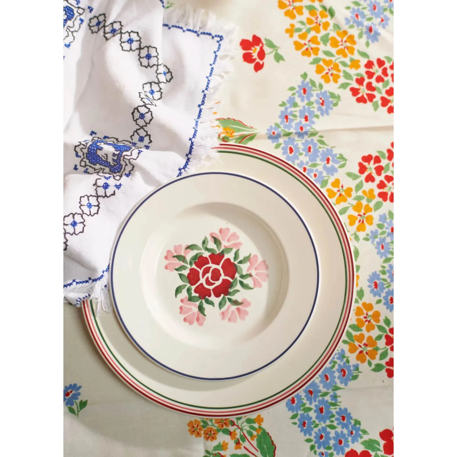 Emma Bridgewater 6 1/2" Plate - Antique Roses - Image 3