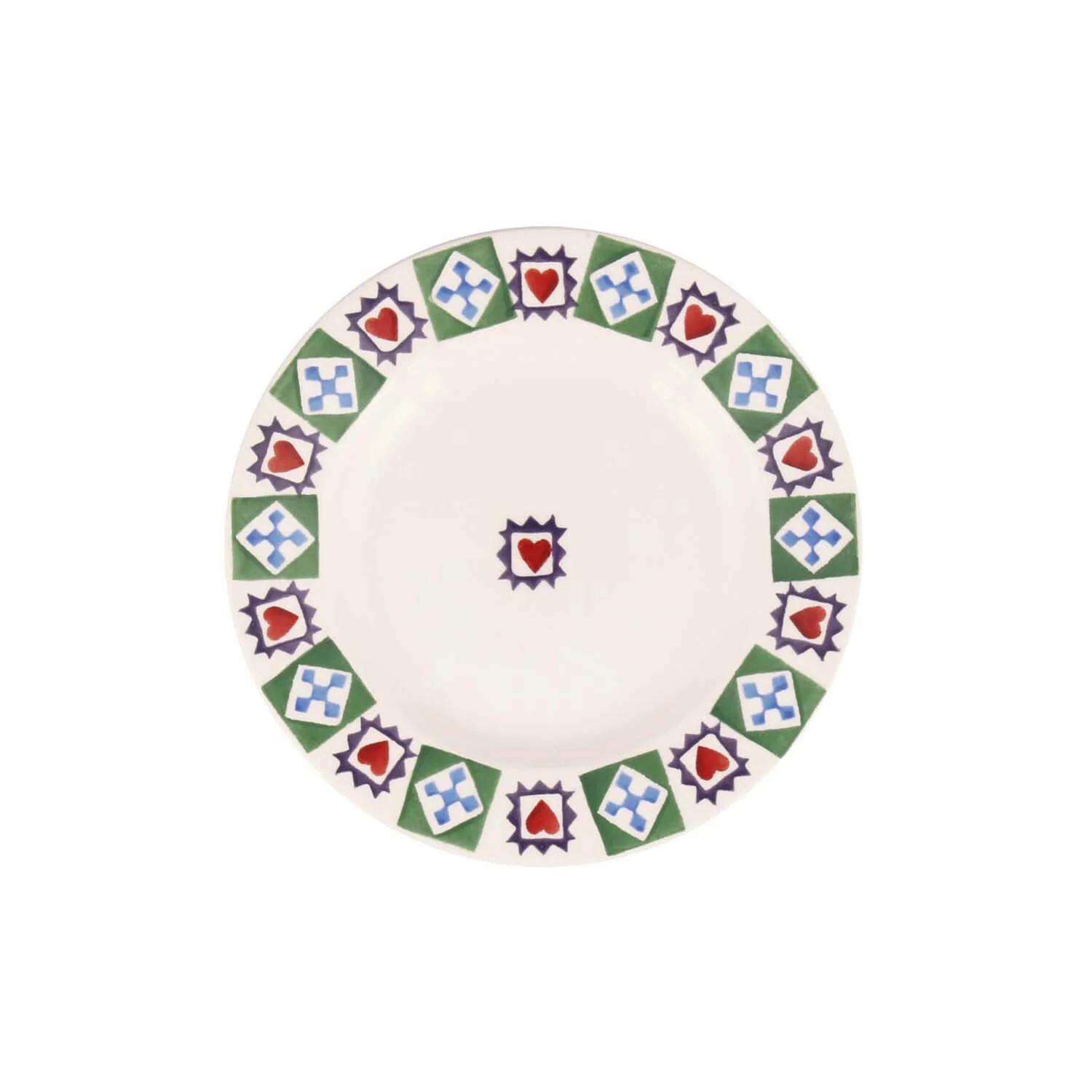 Emma Bridgewater Christmas 16cm Small Side Plate - Christmas Quilt