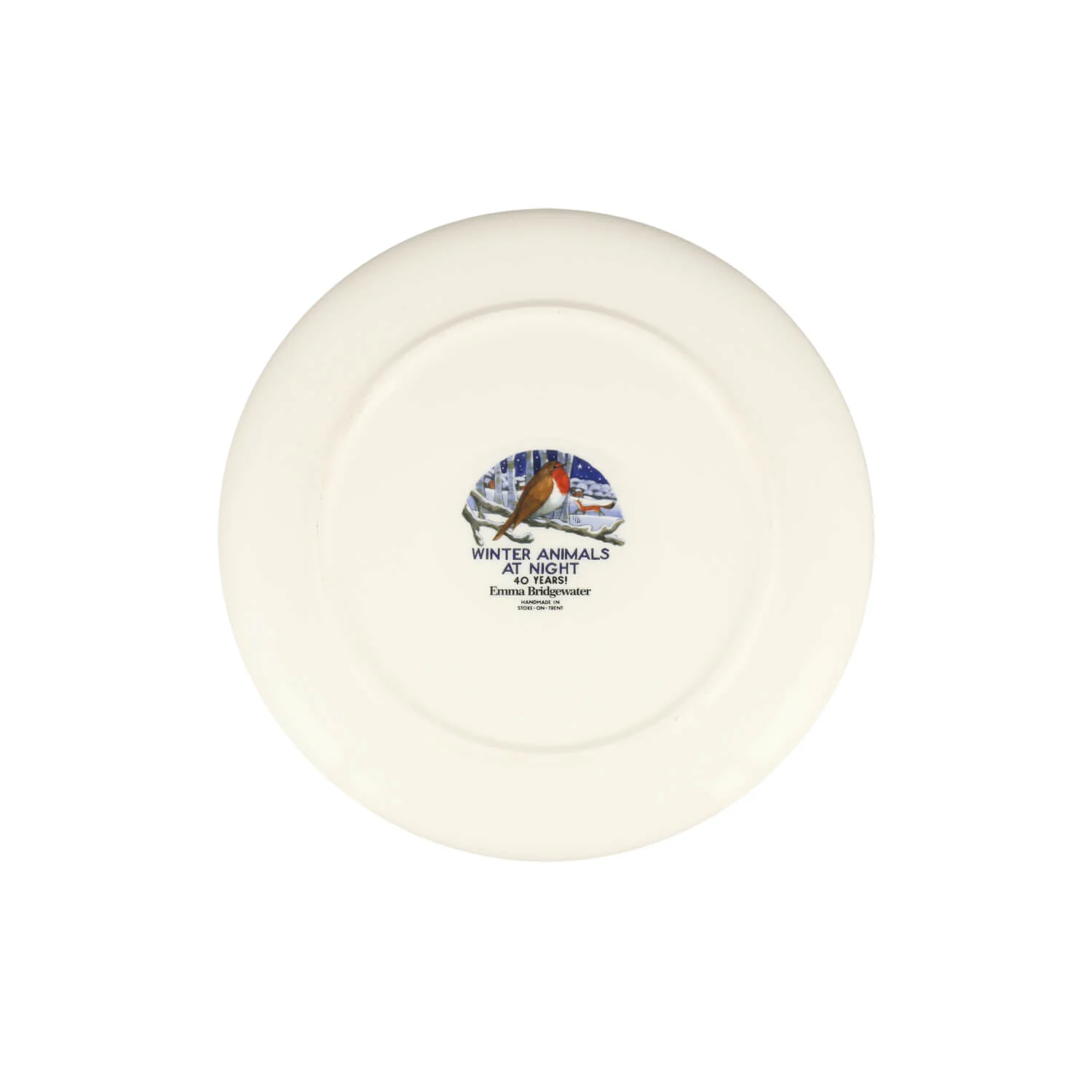 Emma Bridgewater Christmas 28cm Flat Serving Platter - Midnight Robin - Image 3