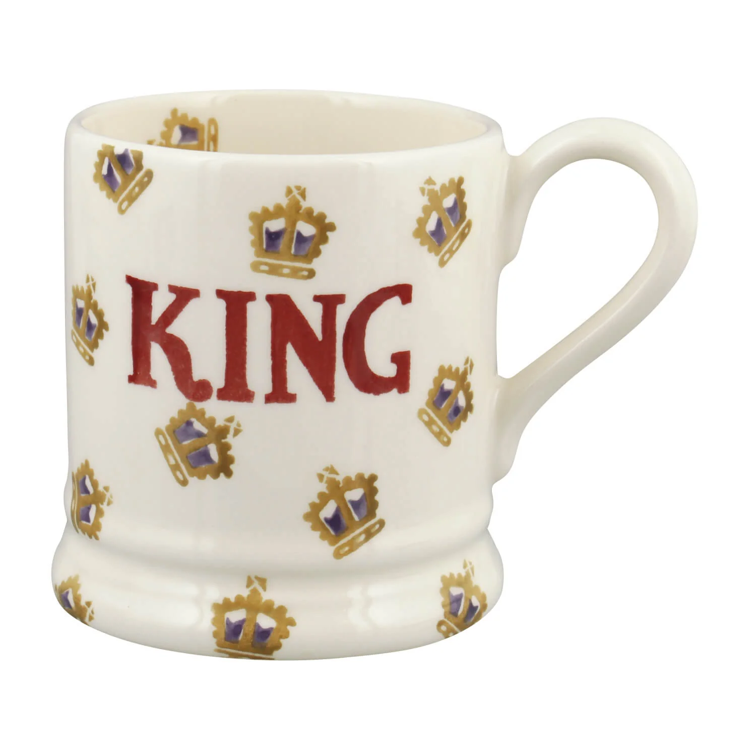 Emma Bridgewater Crowns Half Pint Mug - King