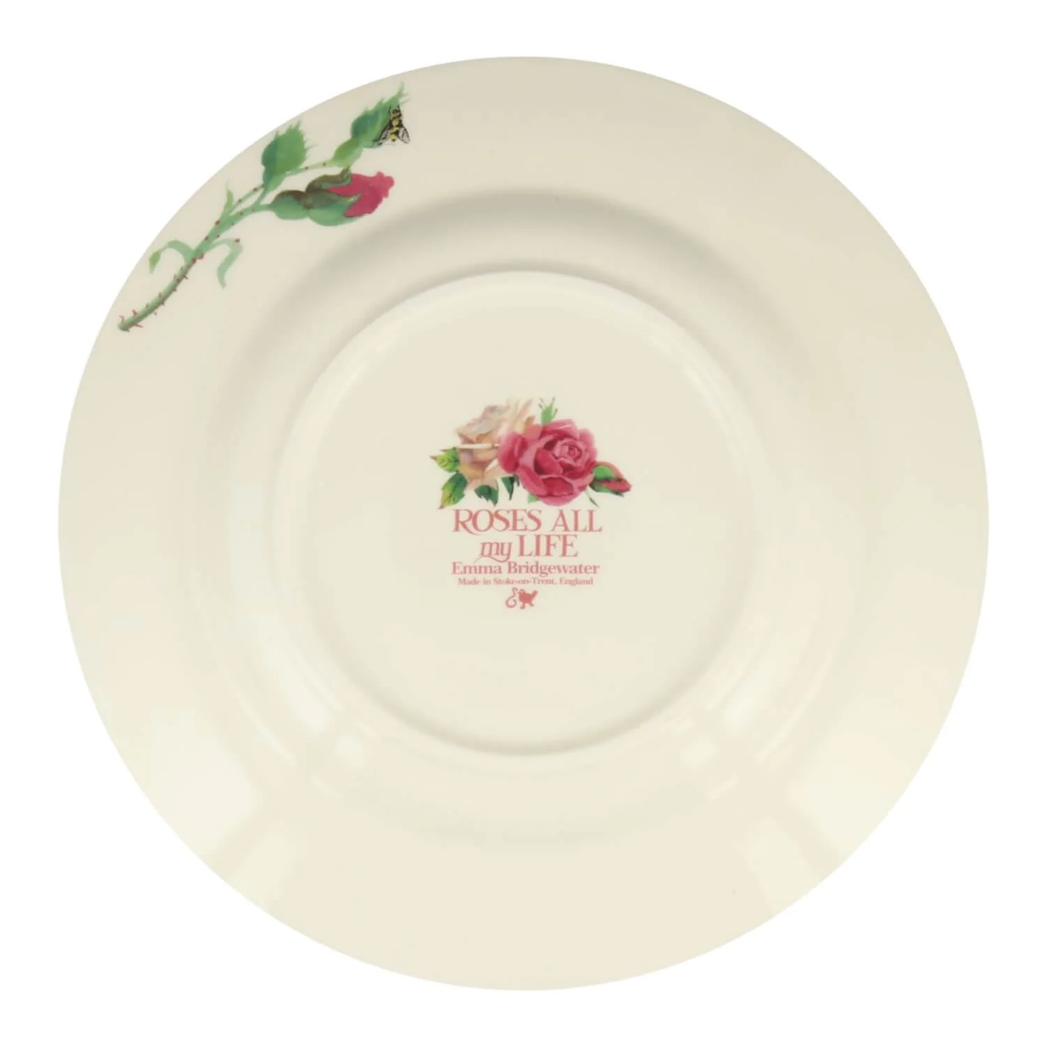 Emma Bridgewater Earthenware 10 1/2" Plate - Roses All My Life - Image 2