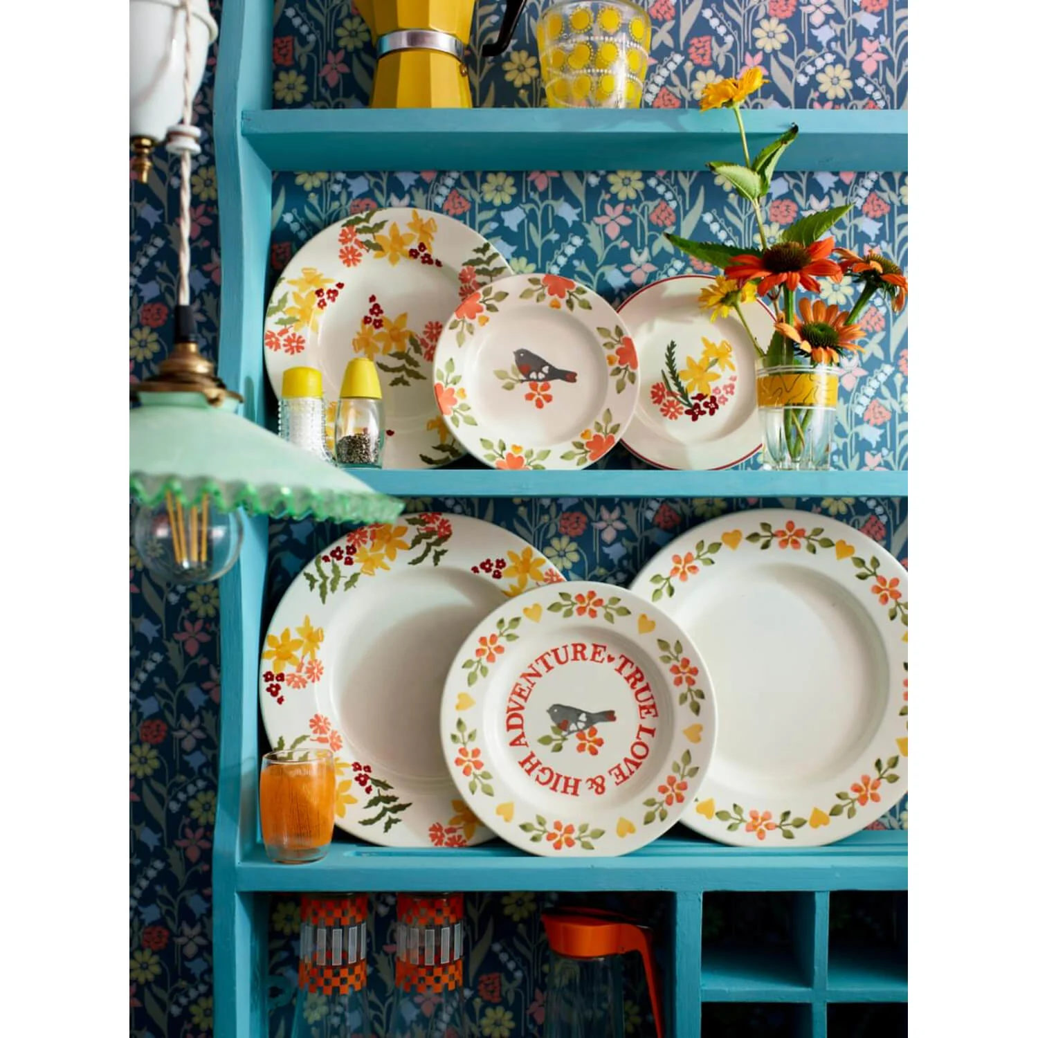 Emma Bridgewater Earthenware 6 1/2" Plate - Lovebirds Coral - Image 6