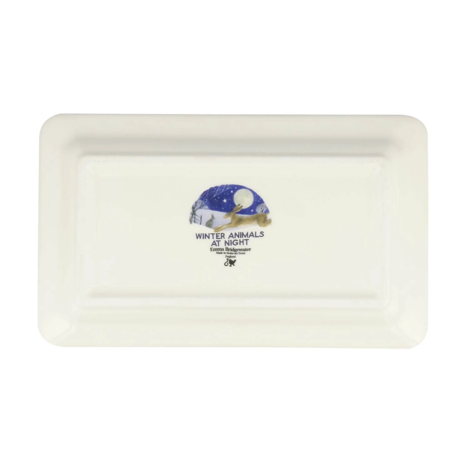 Emma Bridgewater Earthenware Medium Oblong Plate - Midnight Hare - Image 2