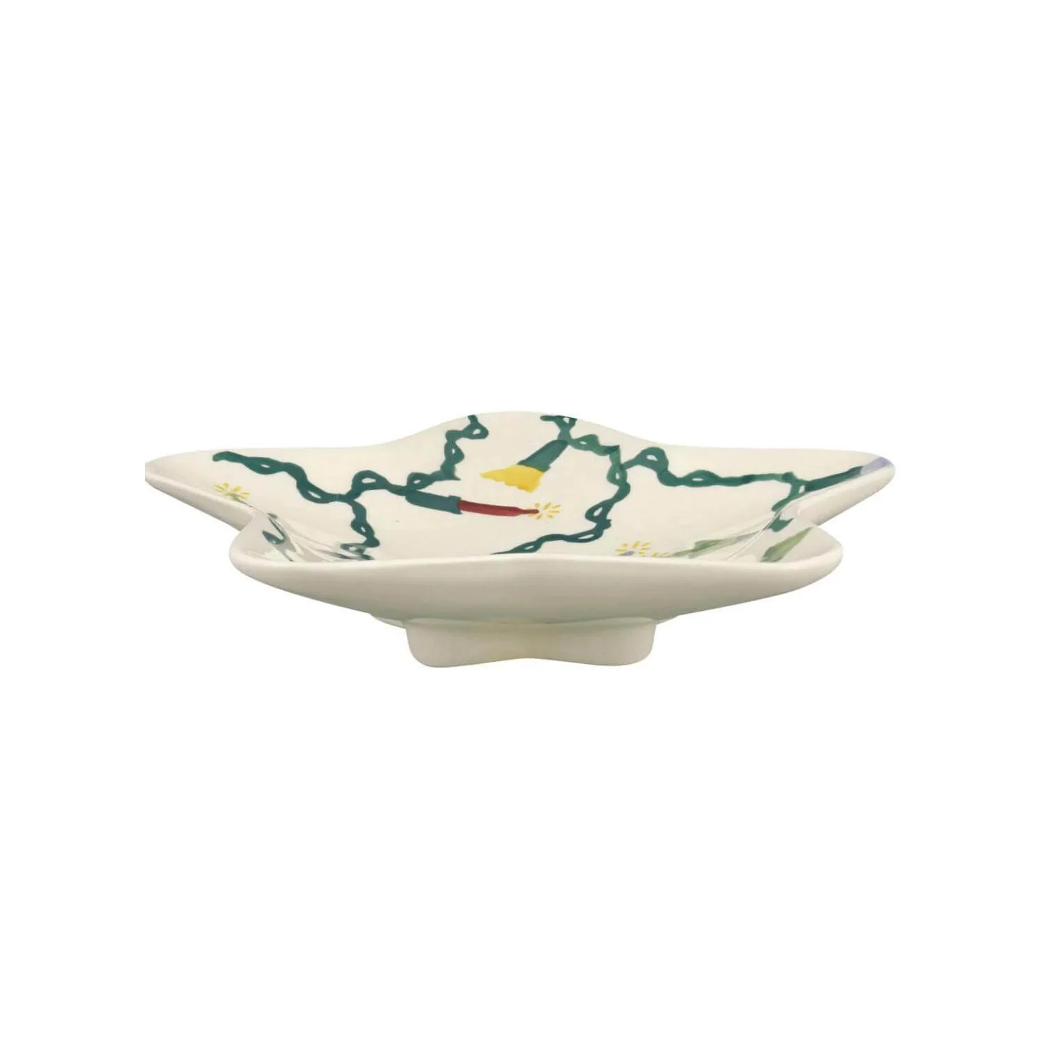 Emma Bridgewater Earthenware Small Star Plate - Fairy Lights - Image 2