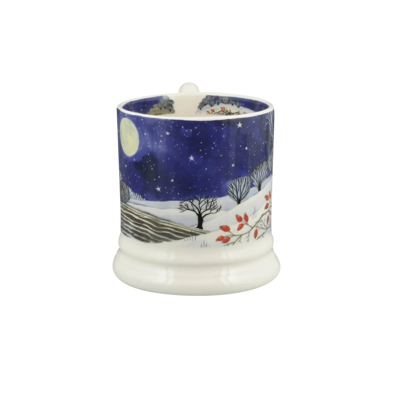 Emma Bridgewater Festive Half Pint Mug - Midnight Deer - Image 2