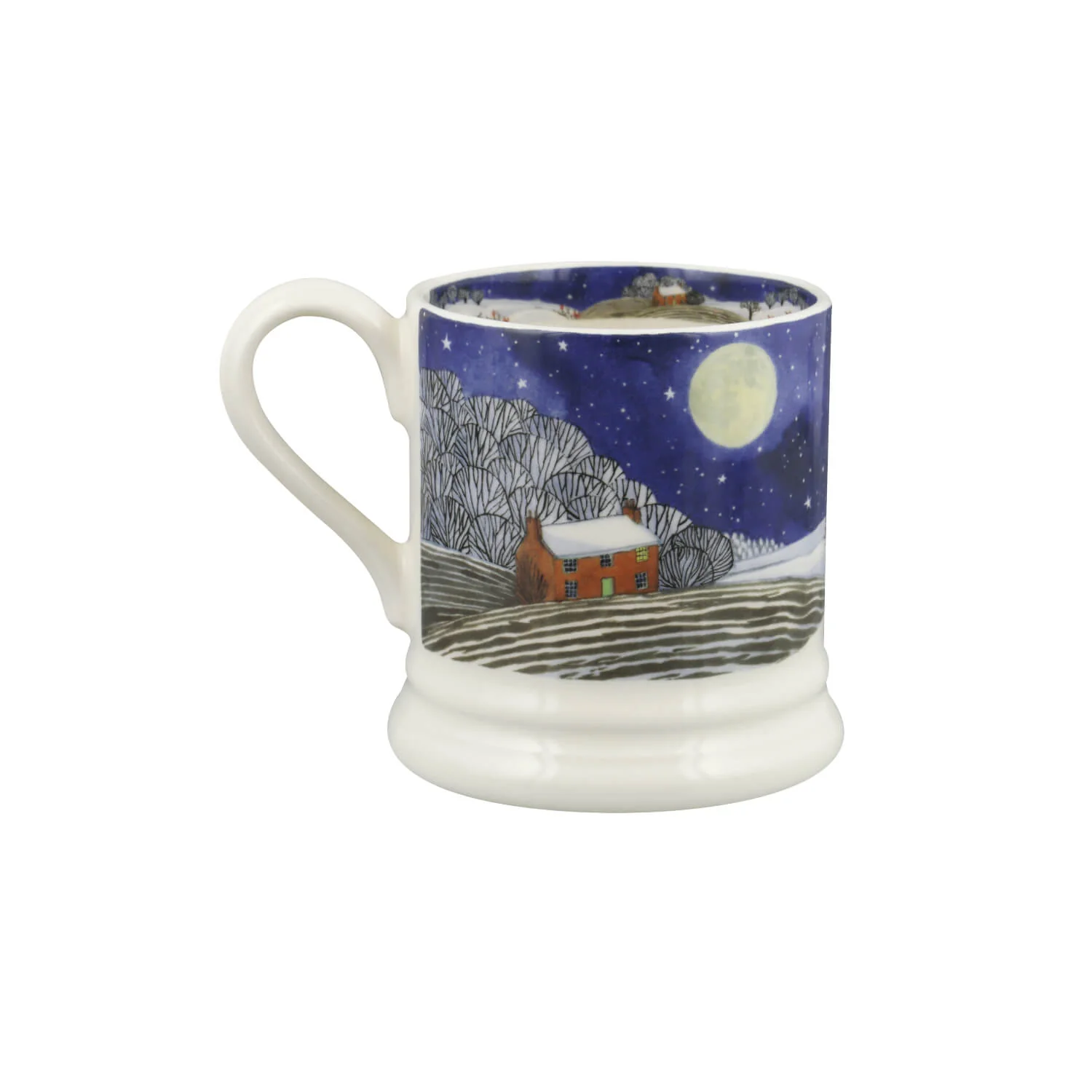 Emma Bridgewater Festive Half Pint Mug - Midnight Deer - Image 4