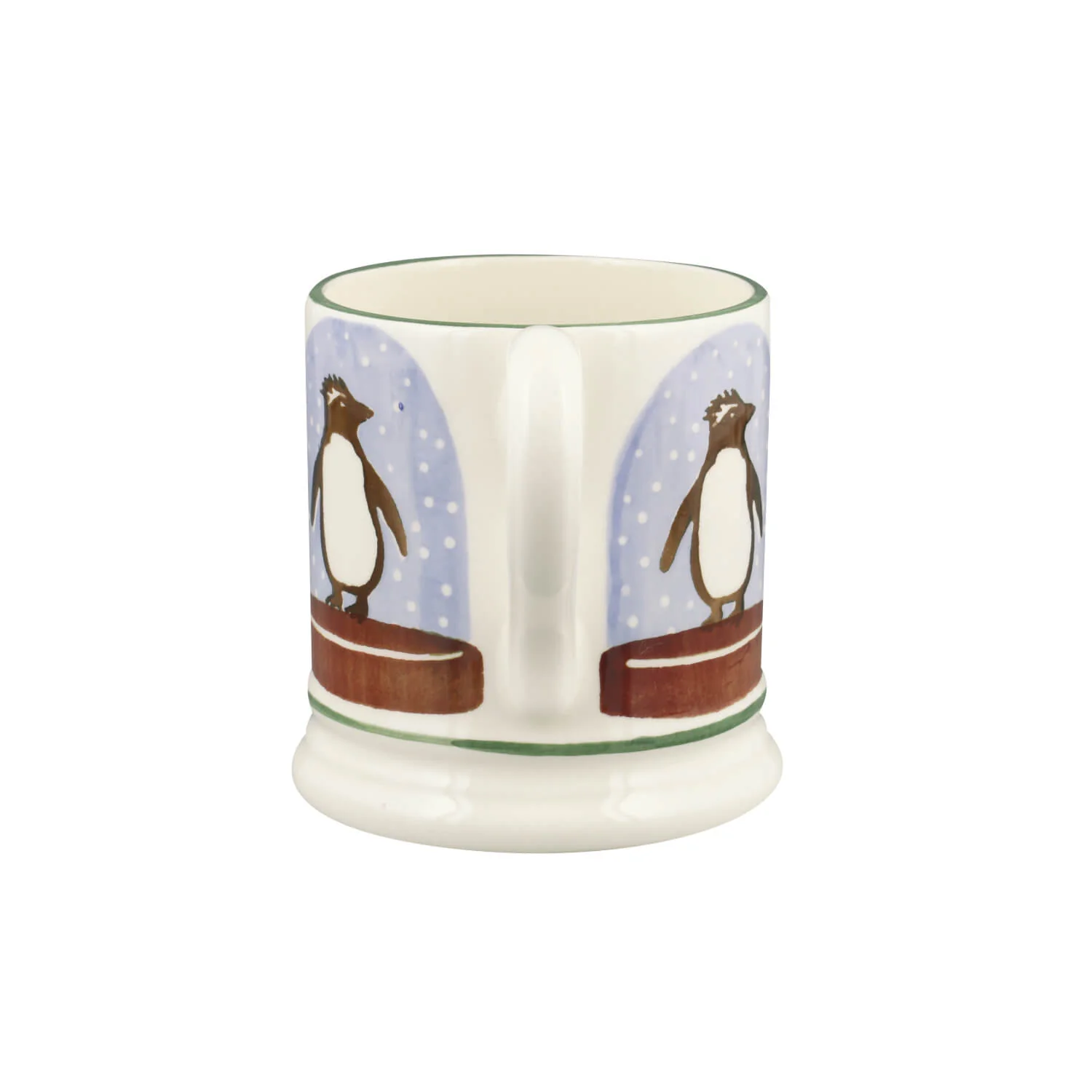 Emma Bridgewater Festive Half Pint Mug - Penguin Snow Globe - Image 3